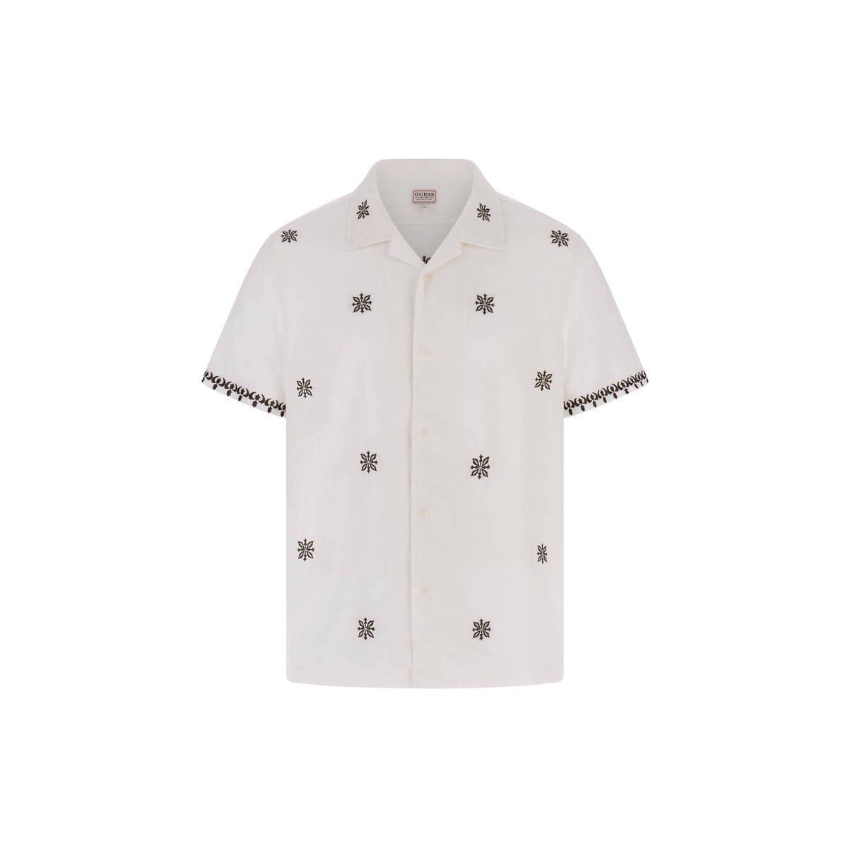 Chemise En Mélange De Lin crème, GUESS