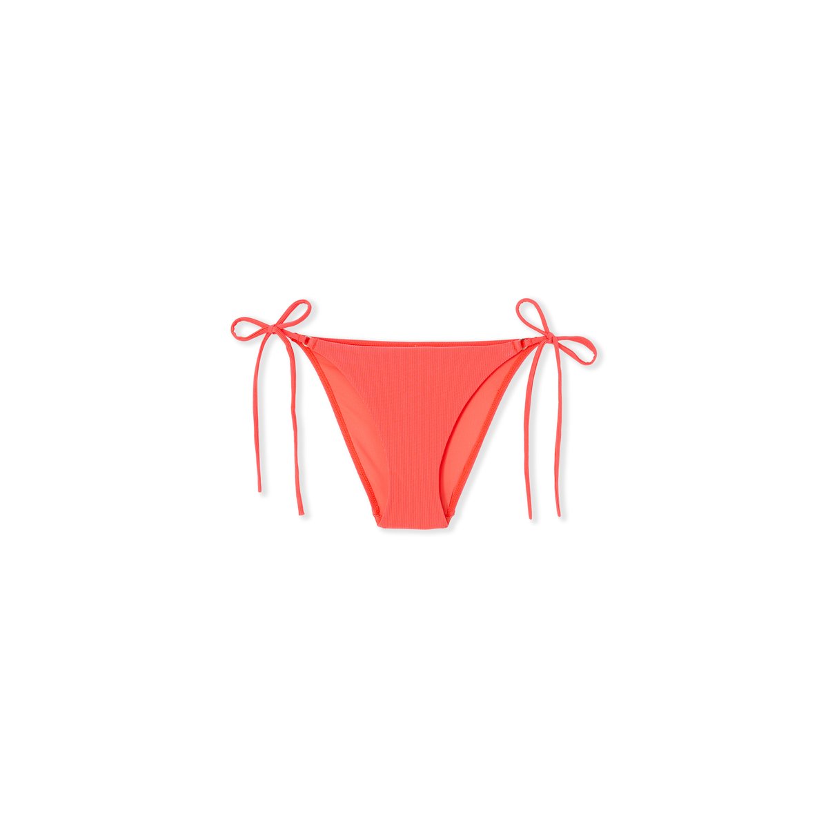 Bas de maillot de bain bikini à nouer satiné AGULLA corail, ETAM