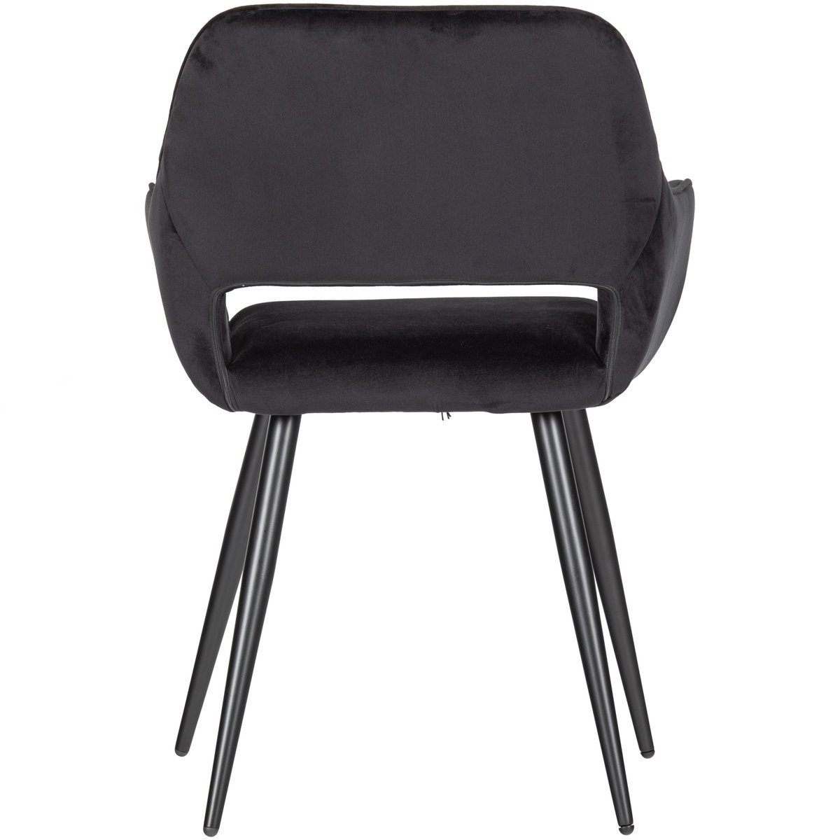 Chaises de table velours JELLE noir, WOOOD