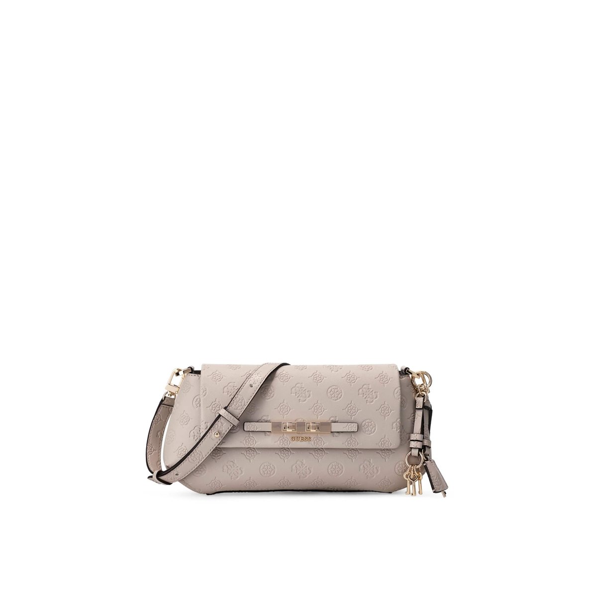 Logo Carmella Crossbody rouge foncé, GUESS