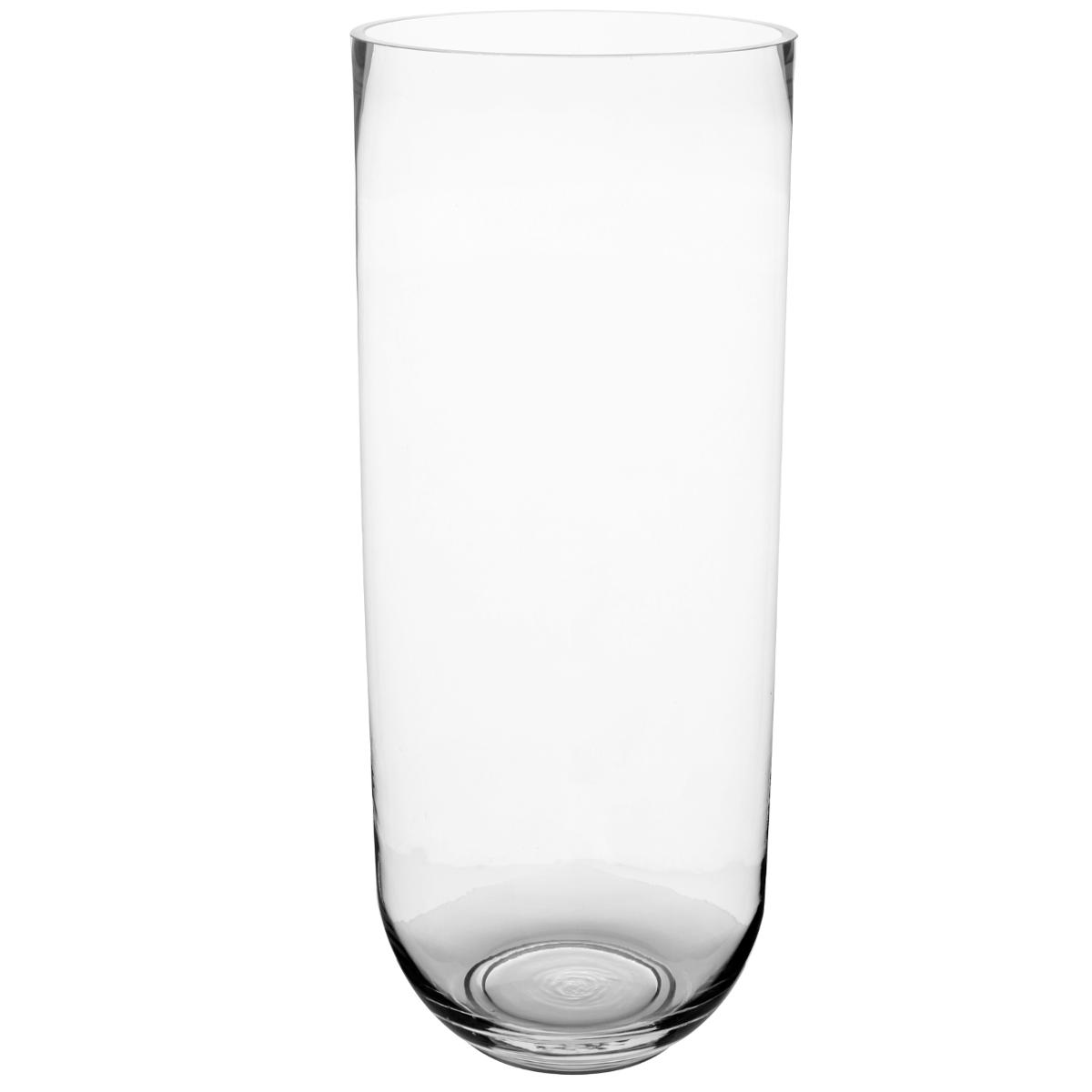 Vase cylindre extra haut en verre transparent, ATMOSPHERA