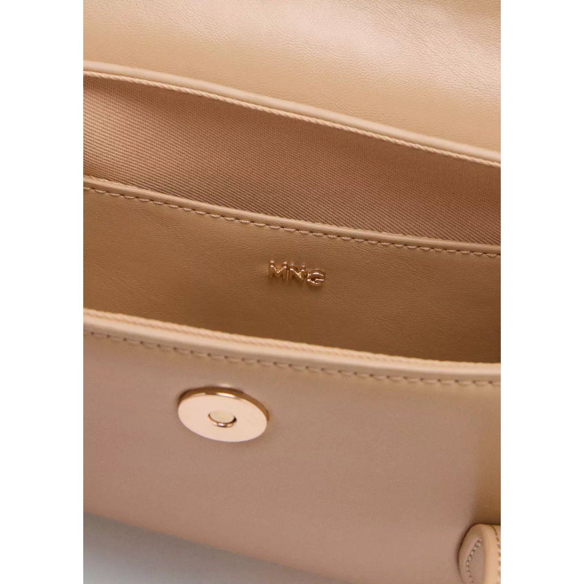 Sac porté épaule rabat marron moyen, MANGO