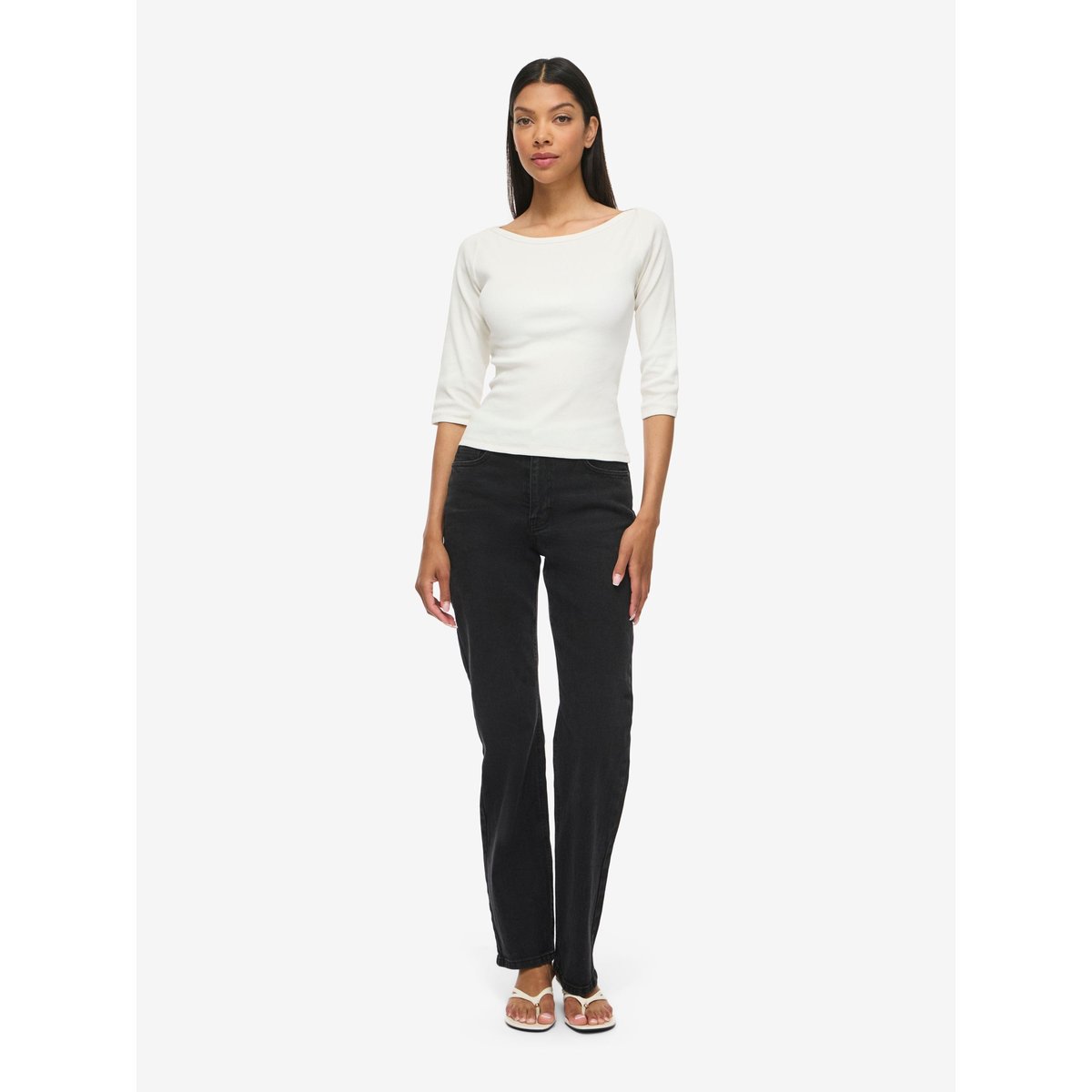 Blouse Manches 3/4 blanc - snow white1, NOISY MAY