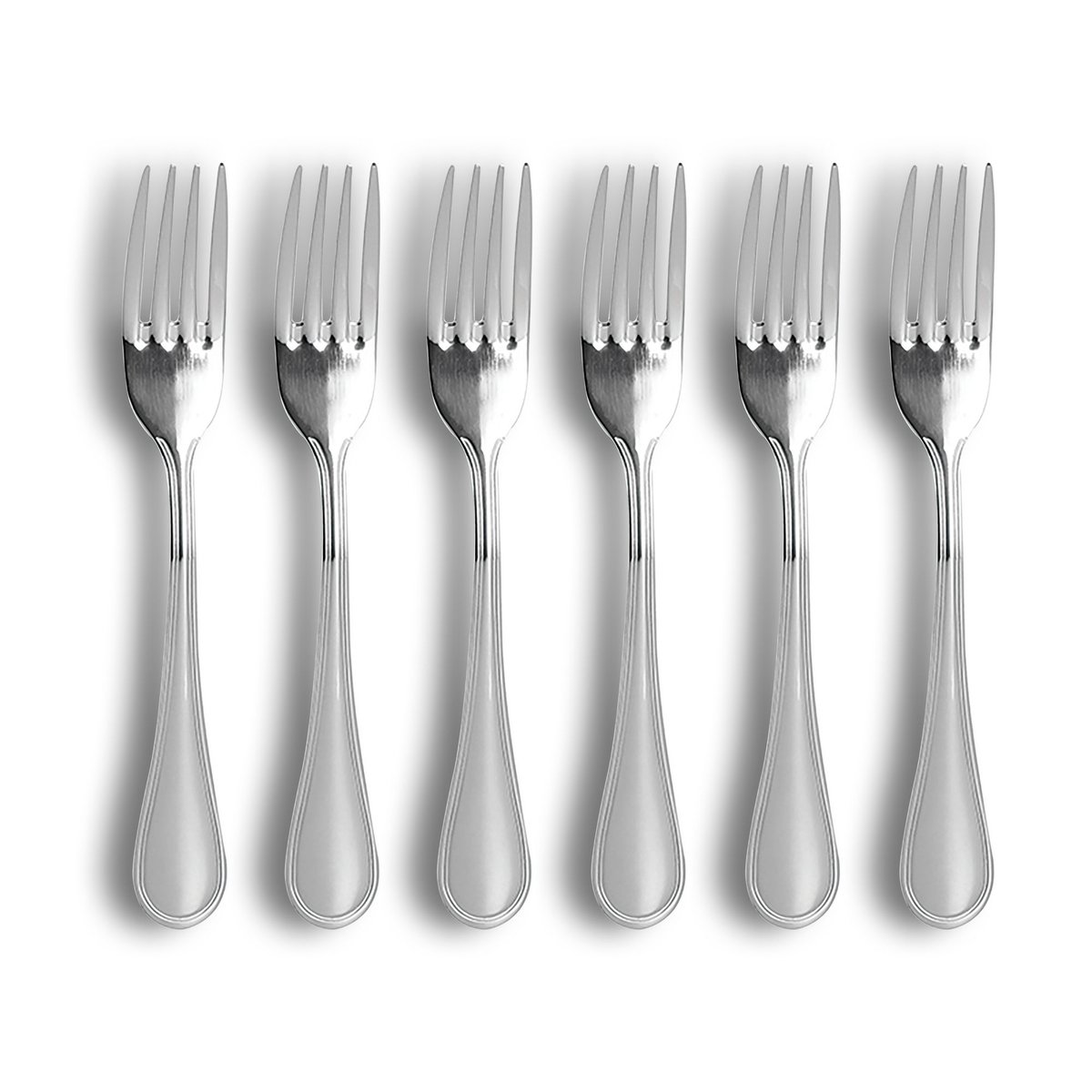 Lot de 6 fourchettes en acier inoxydable, FILLA inox, OGO LIVING