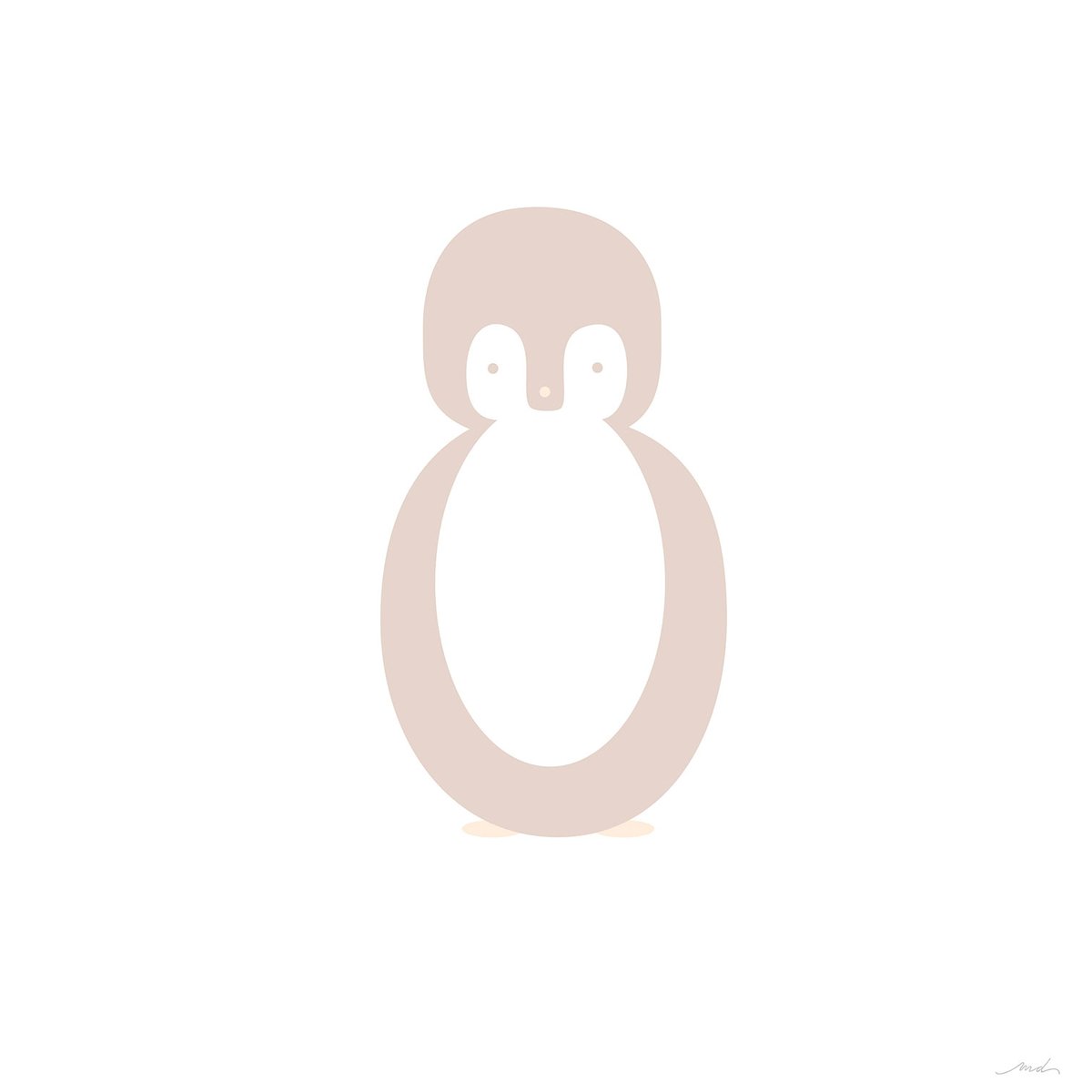 Tableau enfant pingui story toile imprimée, HEXOA