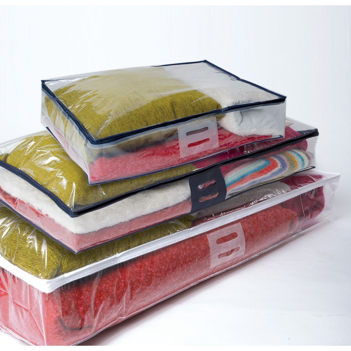 Housse cousue en plastique - 100 x 48 x 15 cm transparent, CALICOSY