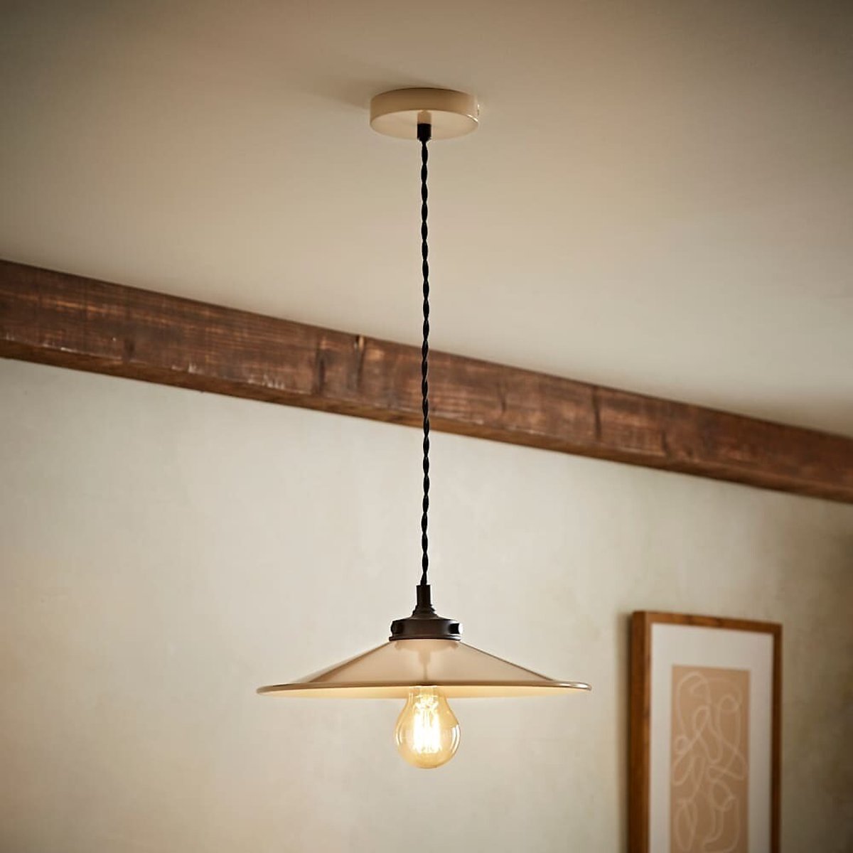 Hadley Rolled Edge Pendant Light natural, SO'HOME