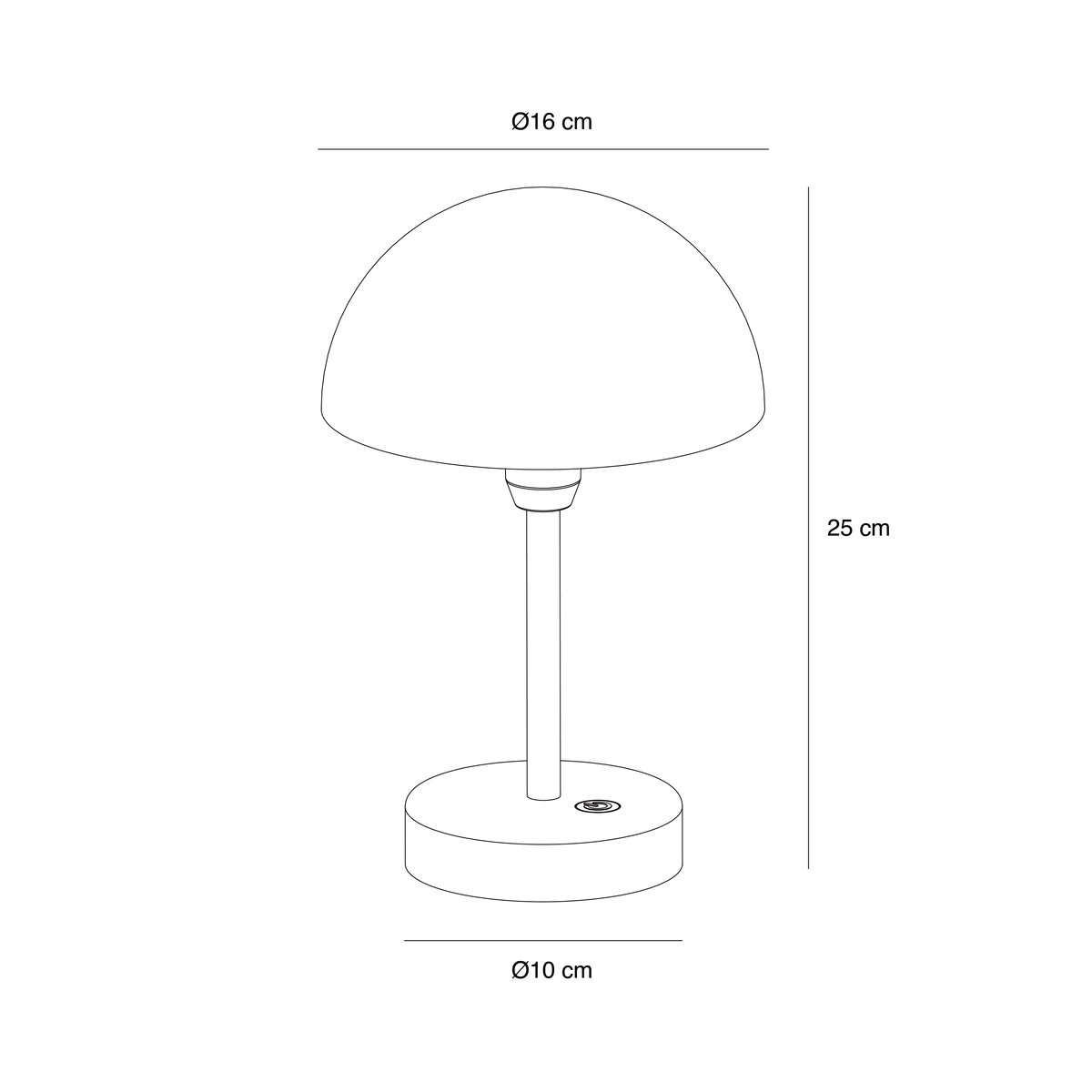 Luminaire nomade Rechargeable et Minimaliste d'extérieur / 300 Lumen - en aluminium, ELLEN gris, NORDLUX
