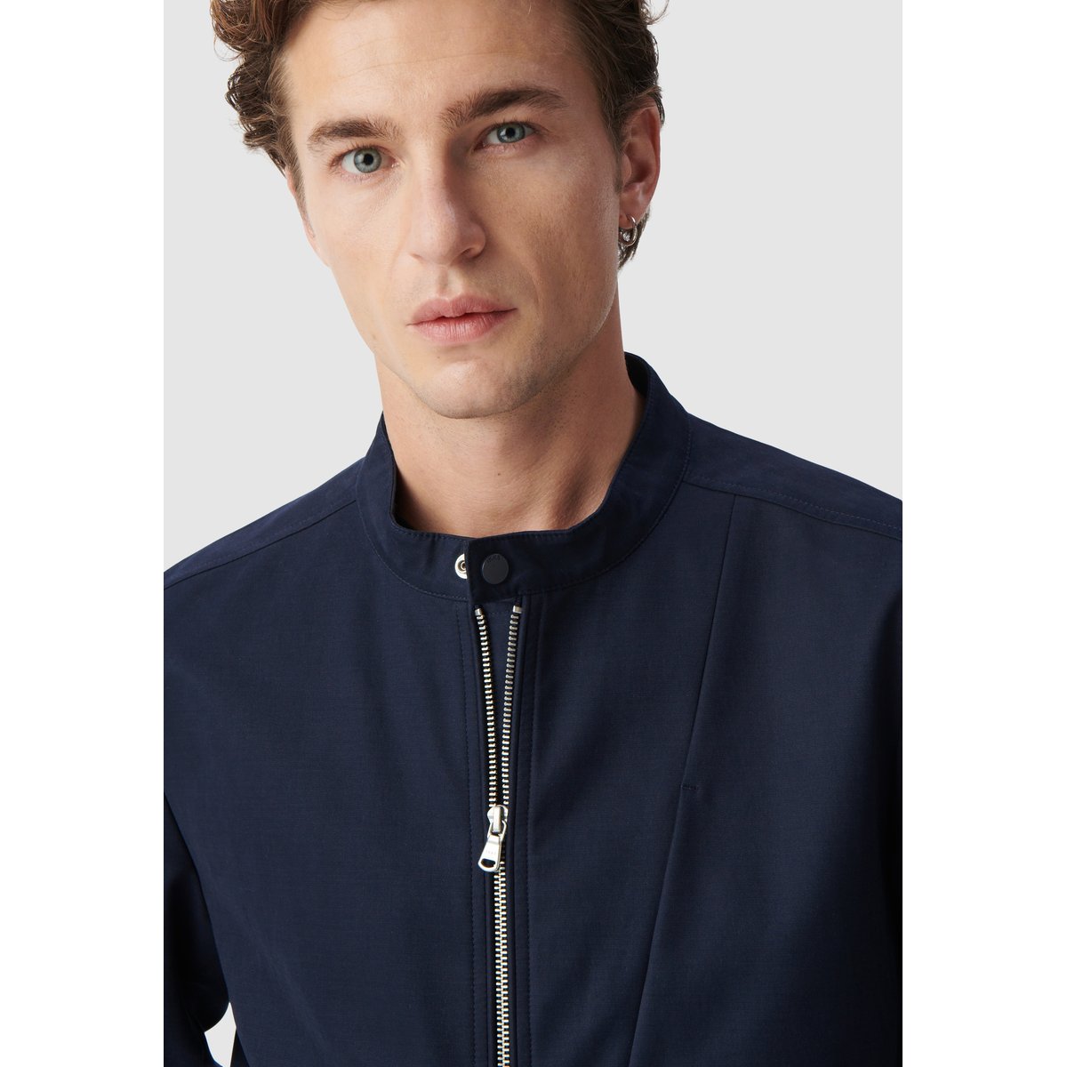 Blouson à col pressionné bleu marine, IKKS
