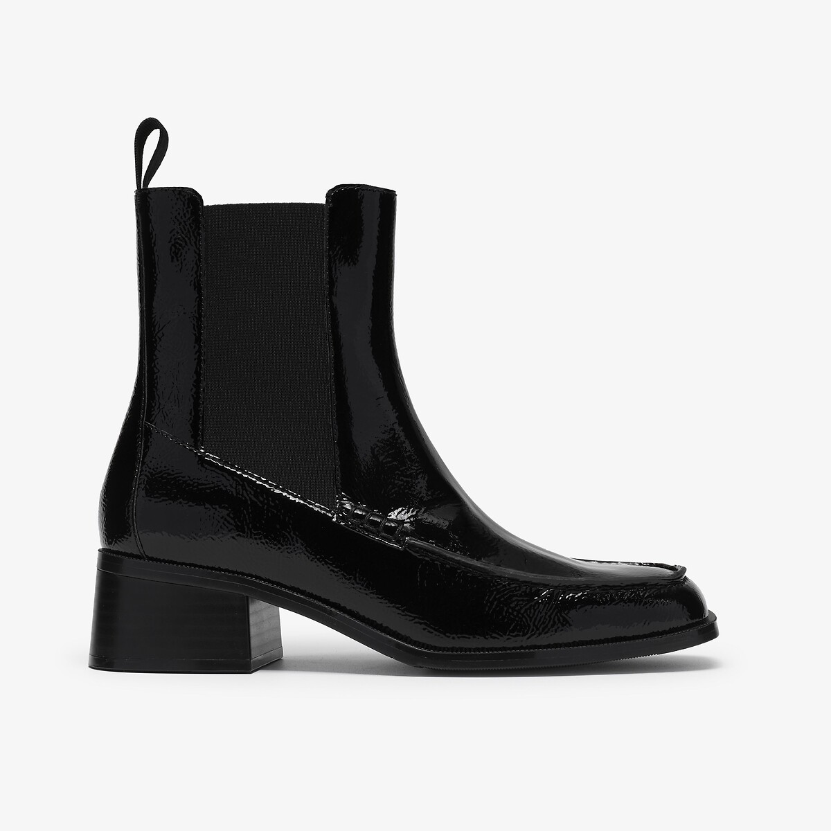 Moseley Up Low Heel Patent Leather Chelsea Boots black patent, CLARKS