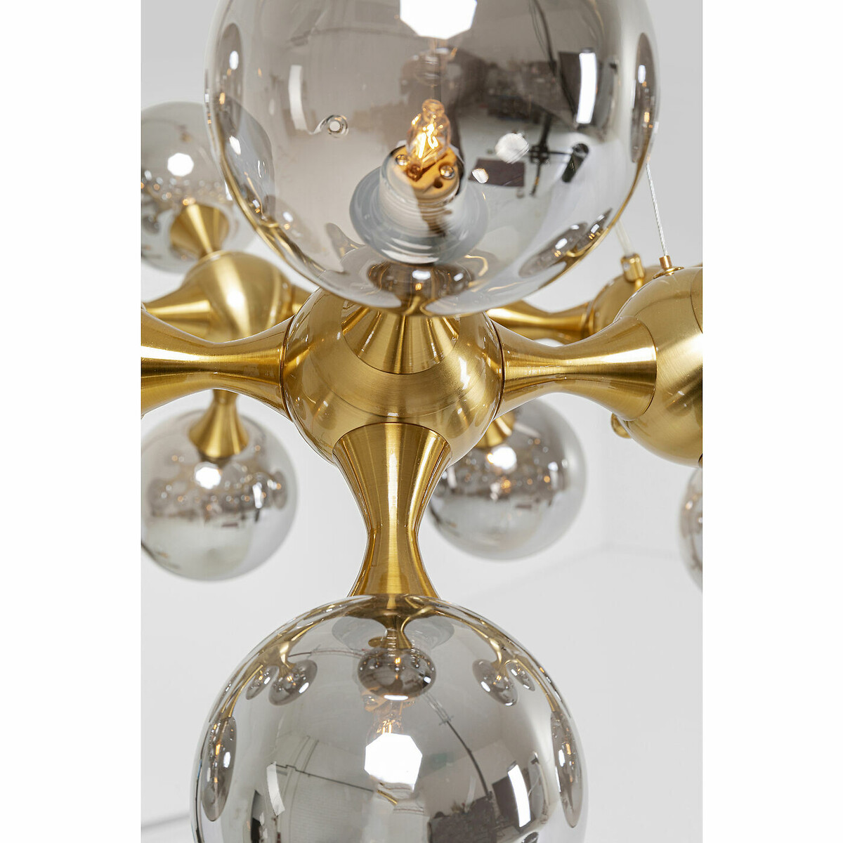 Hängeleuchte Atomic Balls Brass Ø74cm silberfarben, KARE DESIGN
