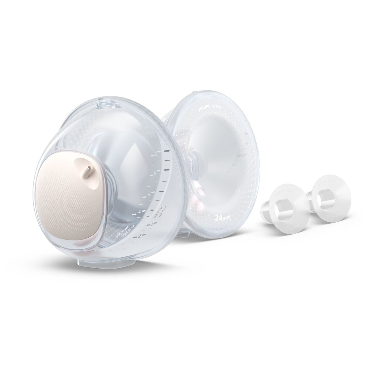 Lot de 2 Coquilles flacons transparent, PHILIPS AVENT