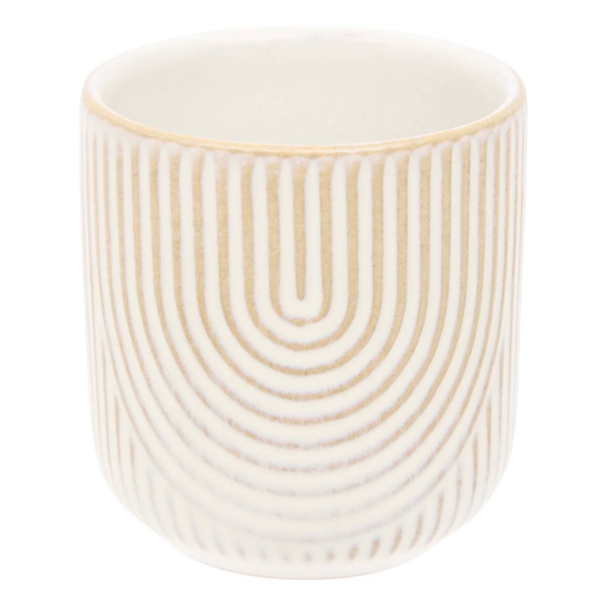 Tasse espresso en faïence LYA blanc, ATMOSPHERA