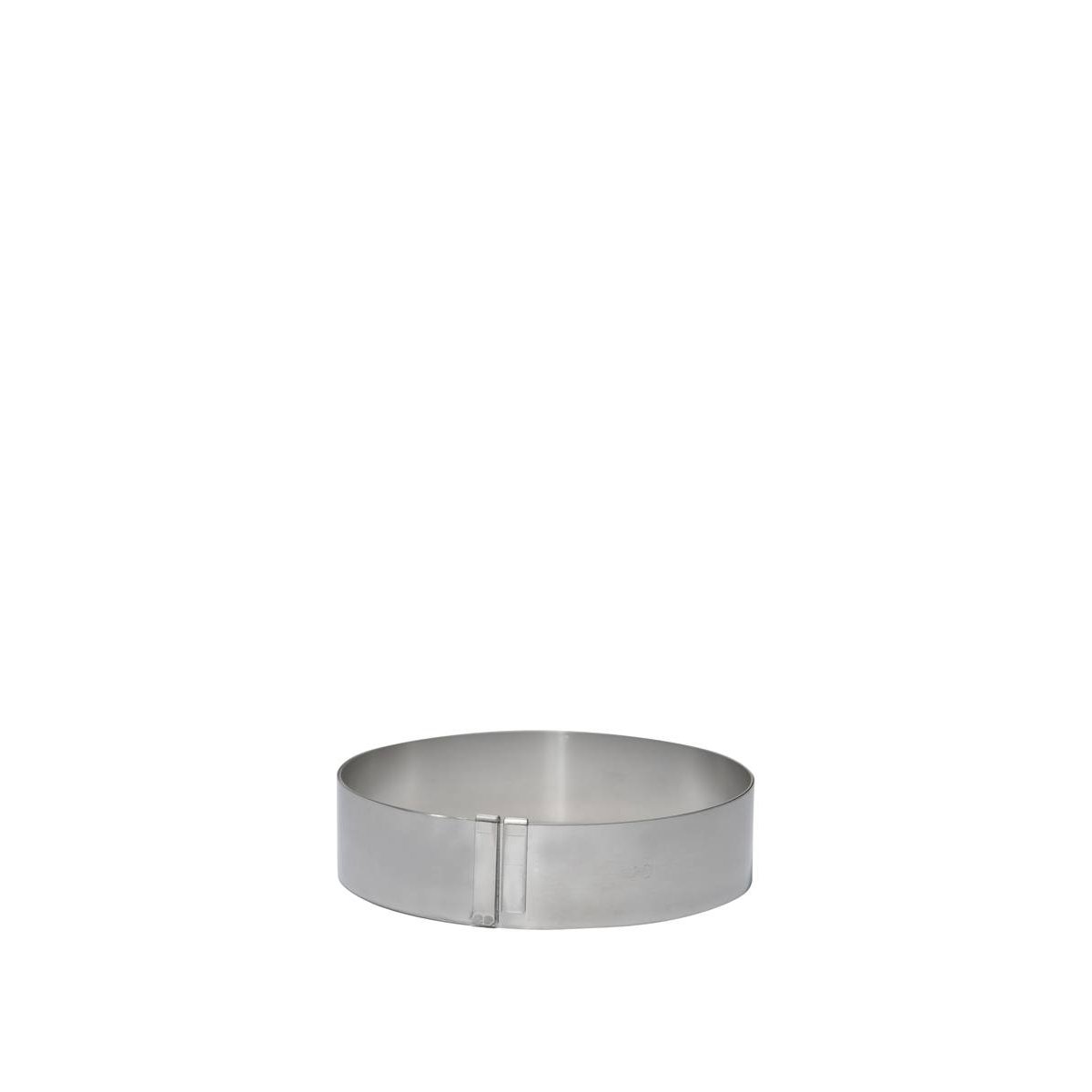 Cercle à pâtisserie extensible d18 à 36 x h4,5 cm blanc, DE BUYER