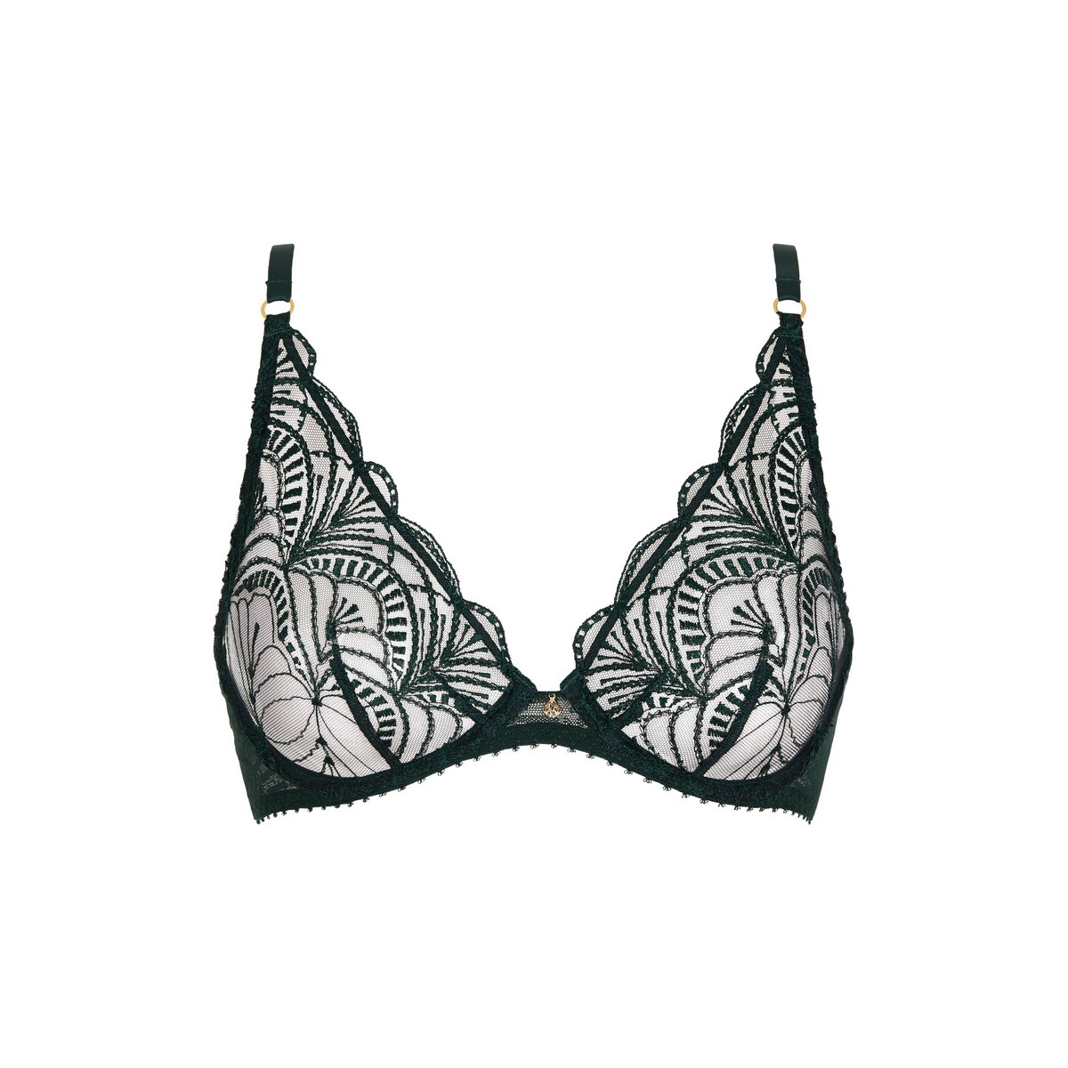Soutien-gorge Triangle avec armatures Vibes mysterious green, AUBADE
