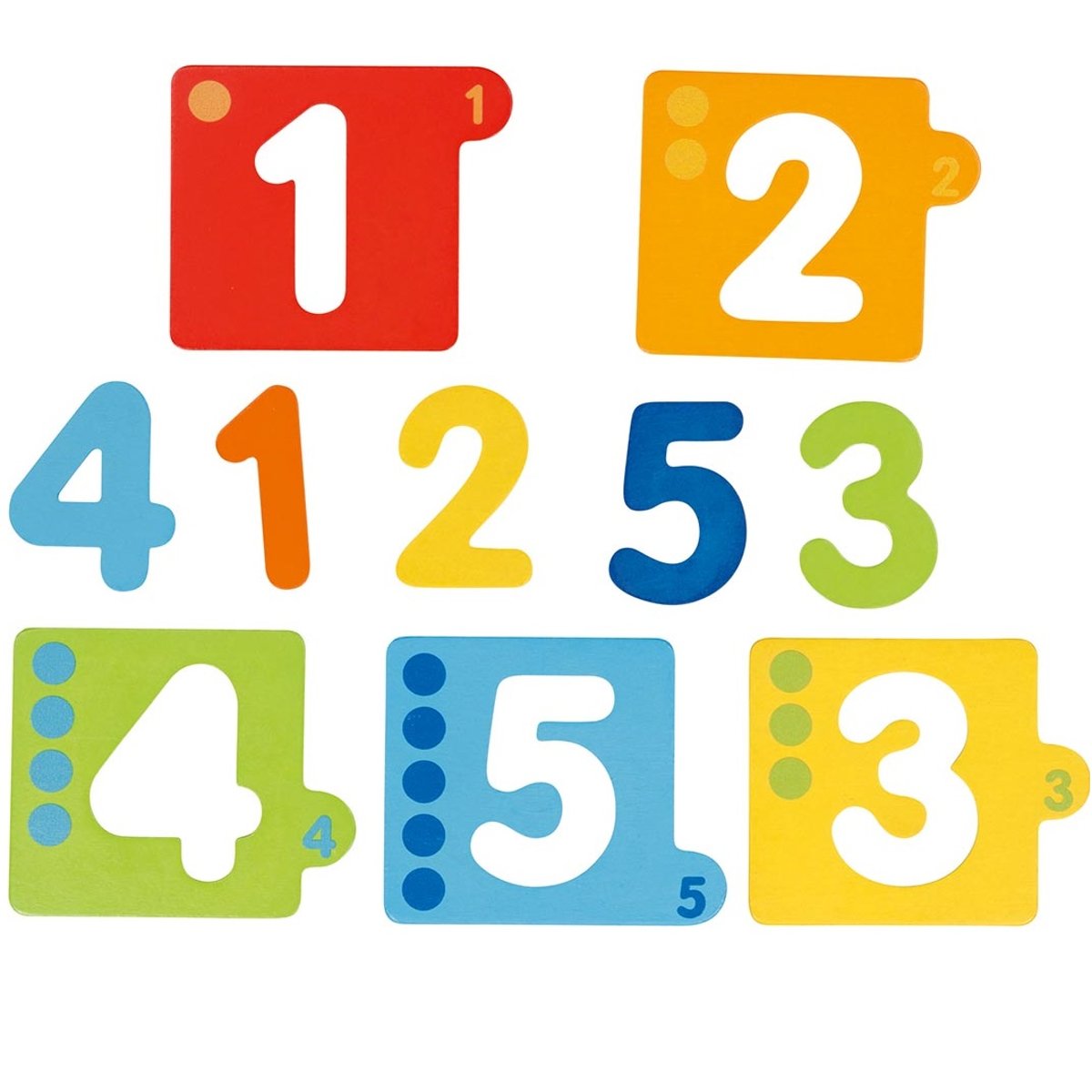 Puzzle de chiffres rouge, GOKI