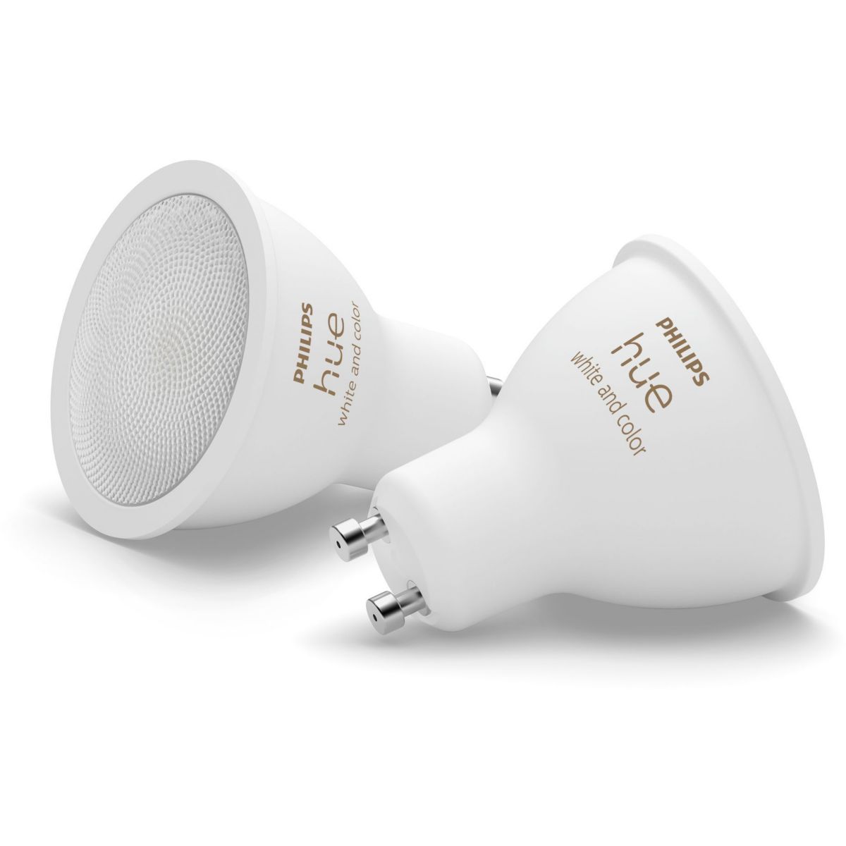Ampoule LED connectée GU10 White&Color Ambiance pack de 2 couleur unique, PHILIPS HUE