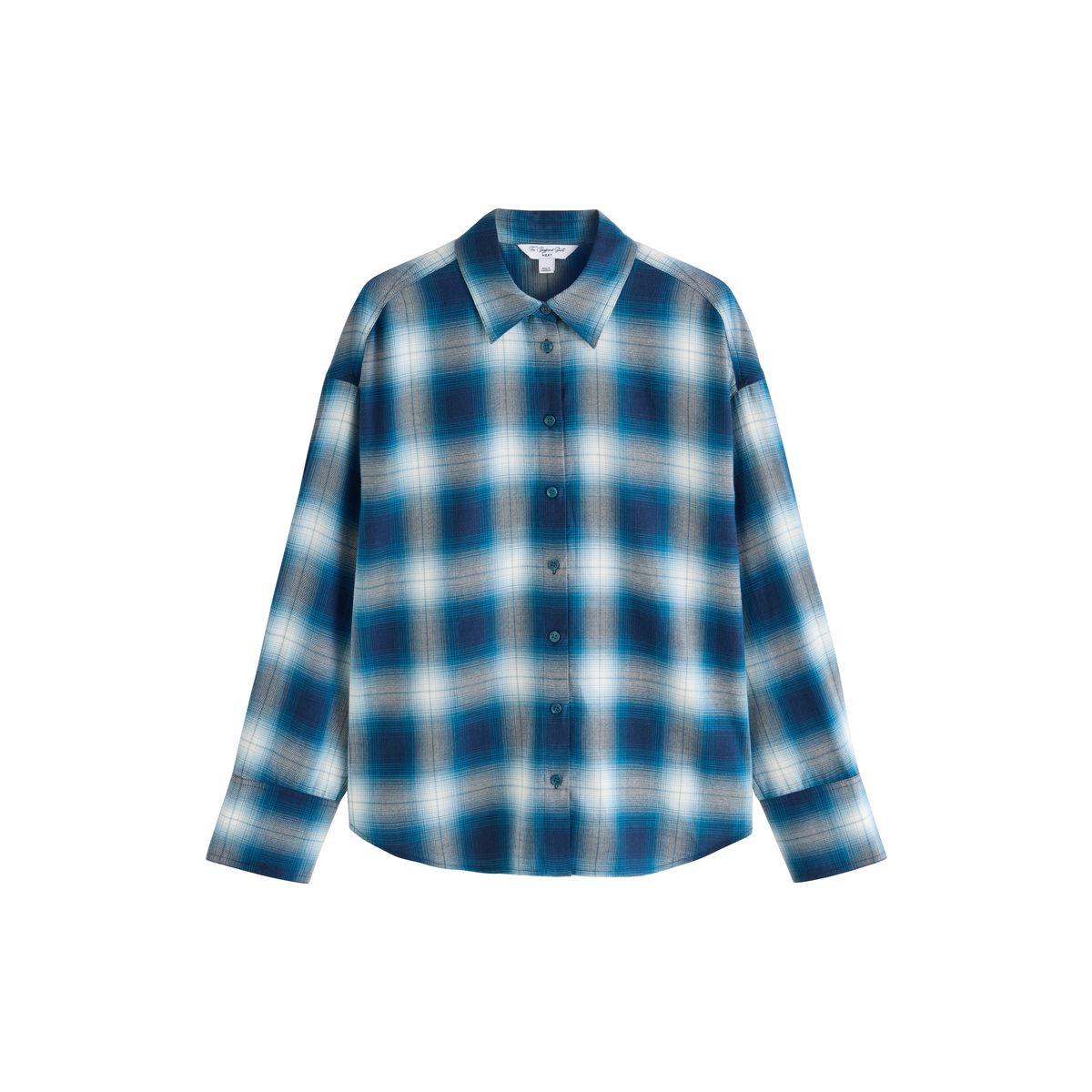 Chemise en flanelle oversize carreaux bleus, NEXT