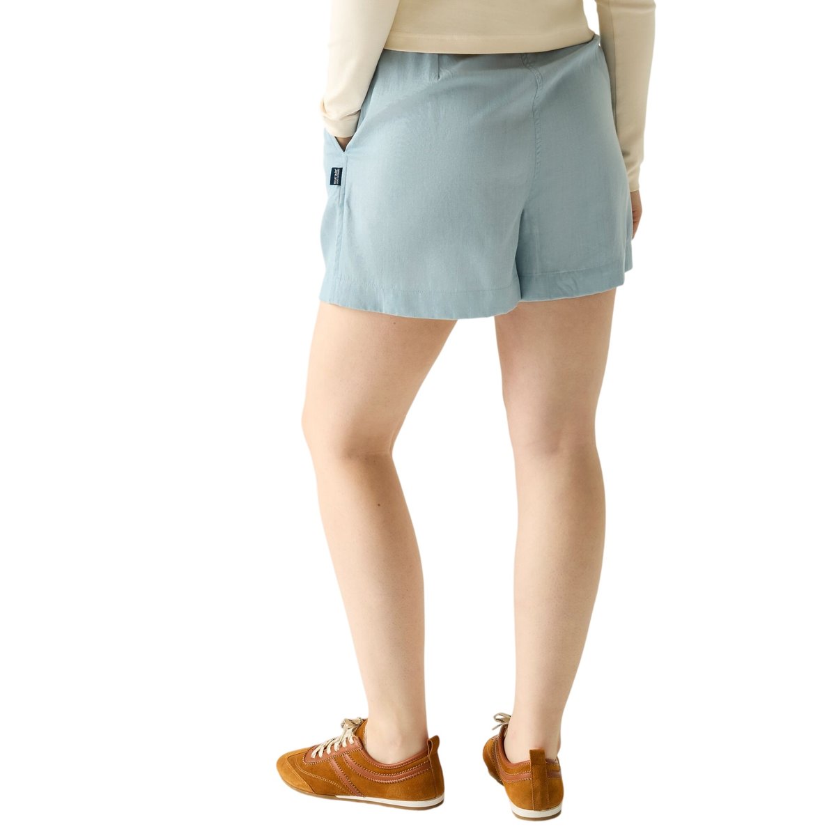 Short uni à taille semi-élastiquée SABELLE imprimé, REGATTA