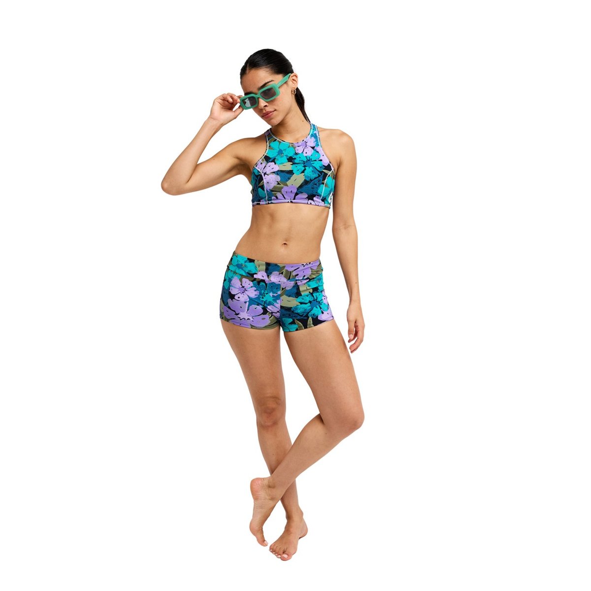 Haut de maillot de bain bikini cropped. violet viola golden gal s, ROXY
