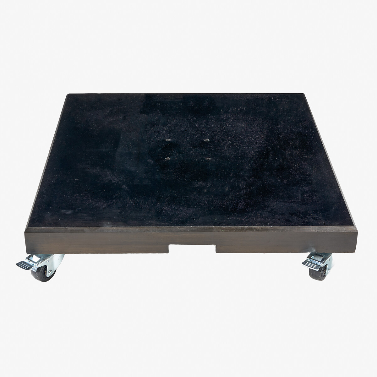 Modena Polished Black Granite 90kg Wheeled Parasol Base black, SO'HOME