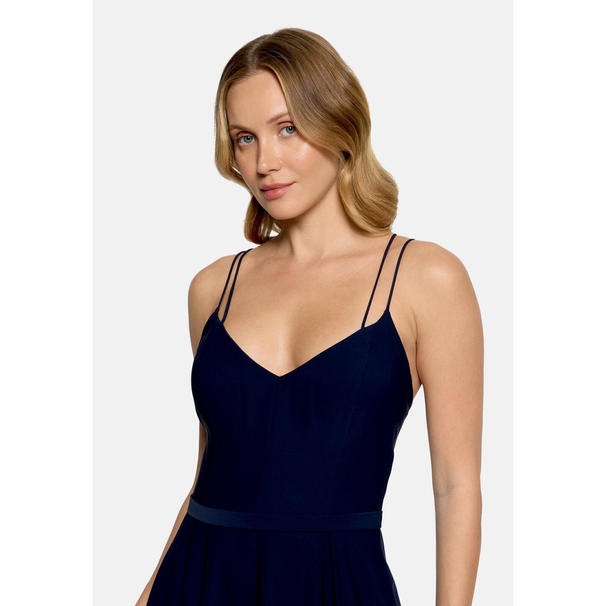 Robe de soirée à volant night sky, VERA MONT