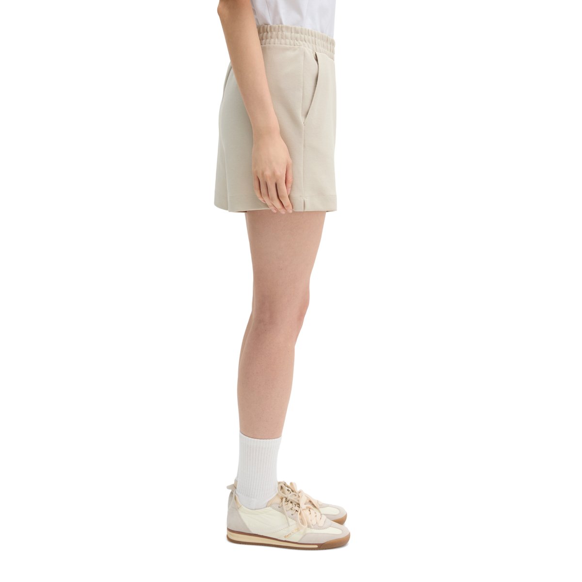 MOP Club '67 Sweat Short en mélange de coton organique gris, MARC O'POLO