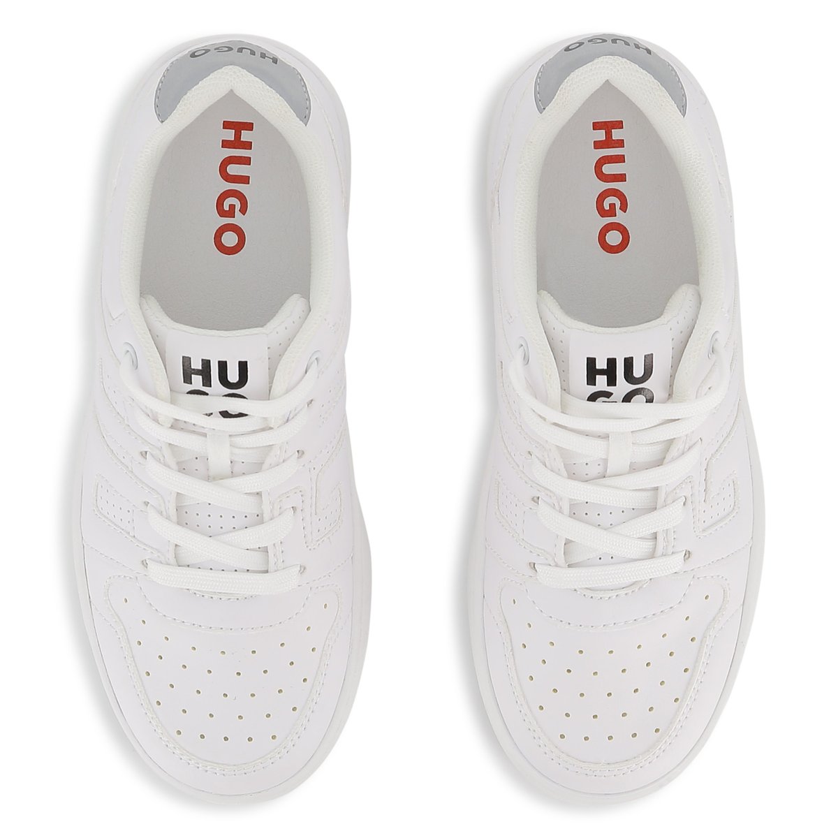 Basket à lacets blanc, HUGO KIDSWEAR