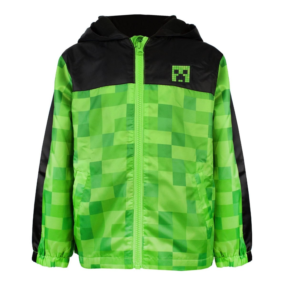 Veste imperméable vert / noir, MINECRAFT