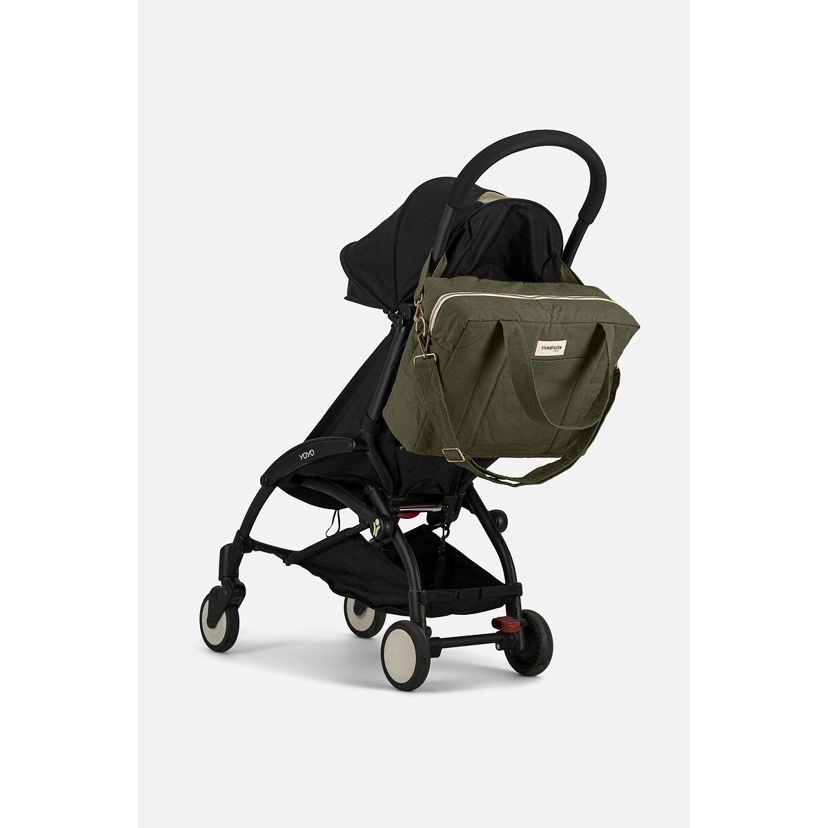 Sac à langer en toile DARCY kaki, RIVEDROITE