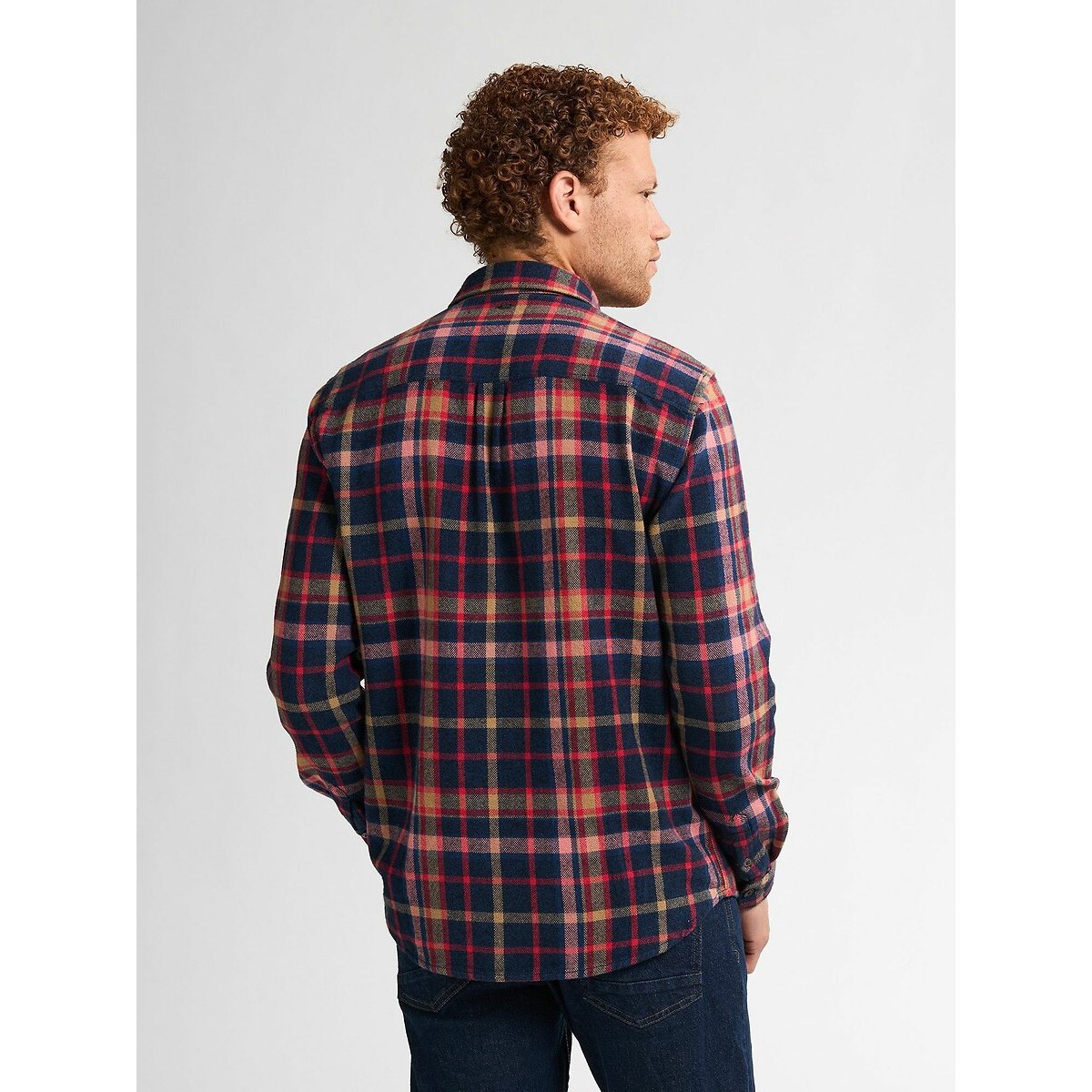 Checked Long Sleeve Shirt navy blue, PETROL INDUSTRIES