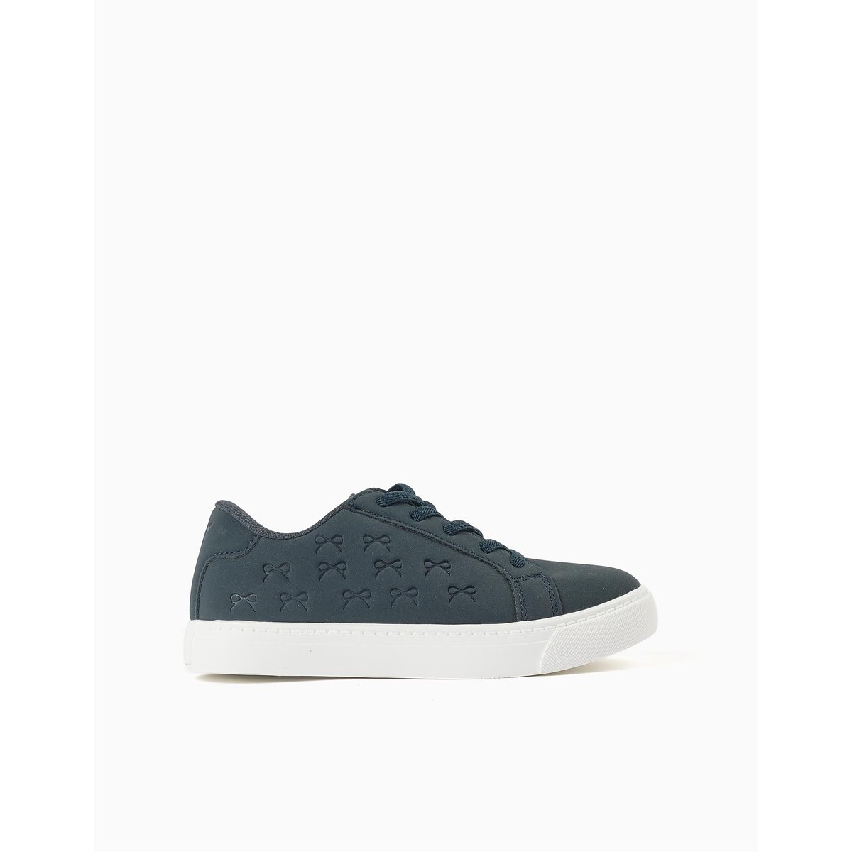 Baskets avec nœuds en relief et lacets élastiques bleu, ZIPPY