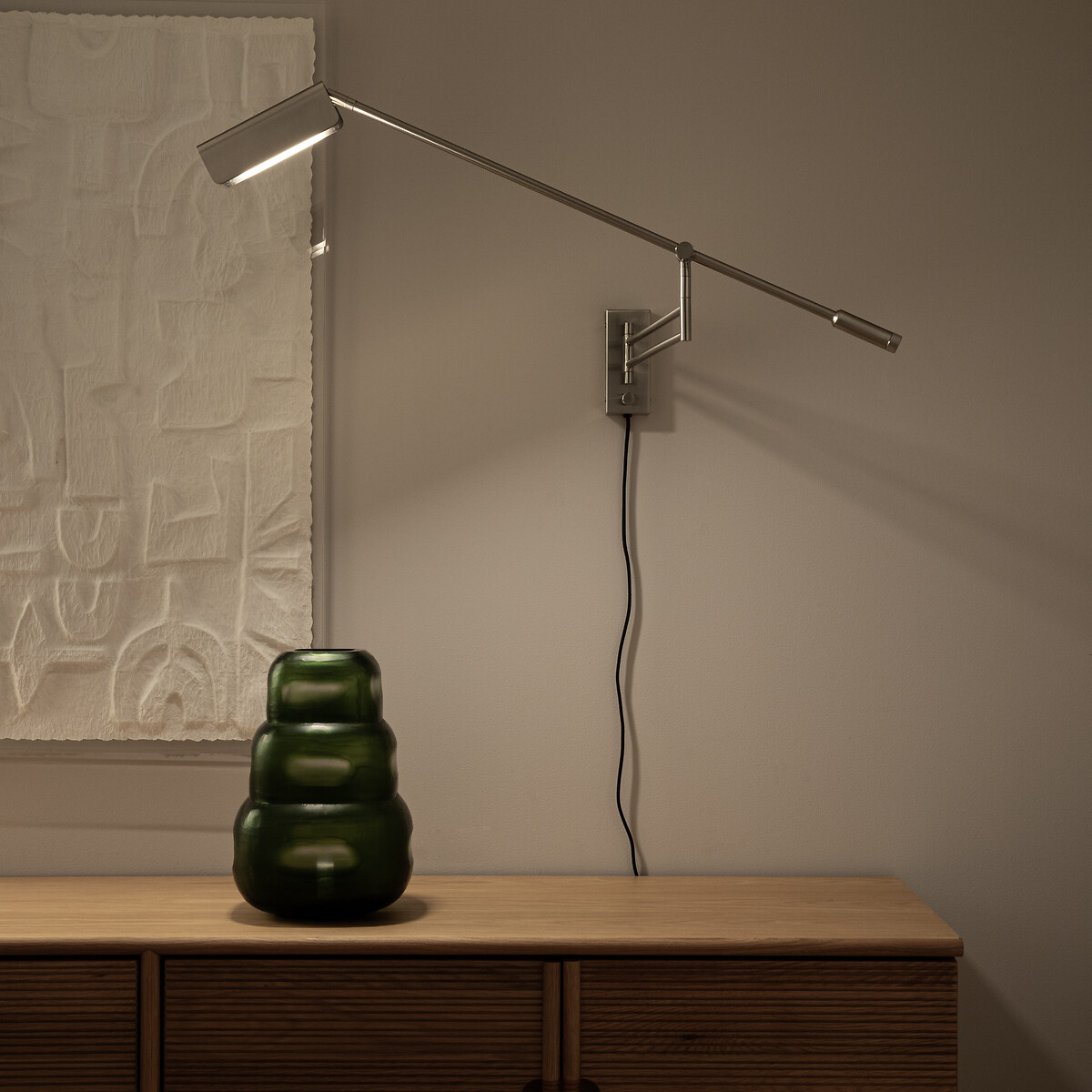 Scharnierende wandlamp, satijn nikkel, Phili satijnen nickel, AM.PM