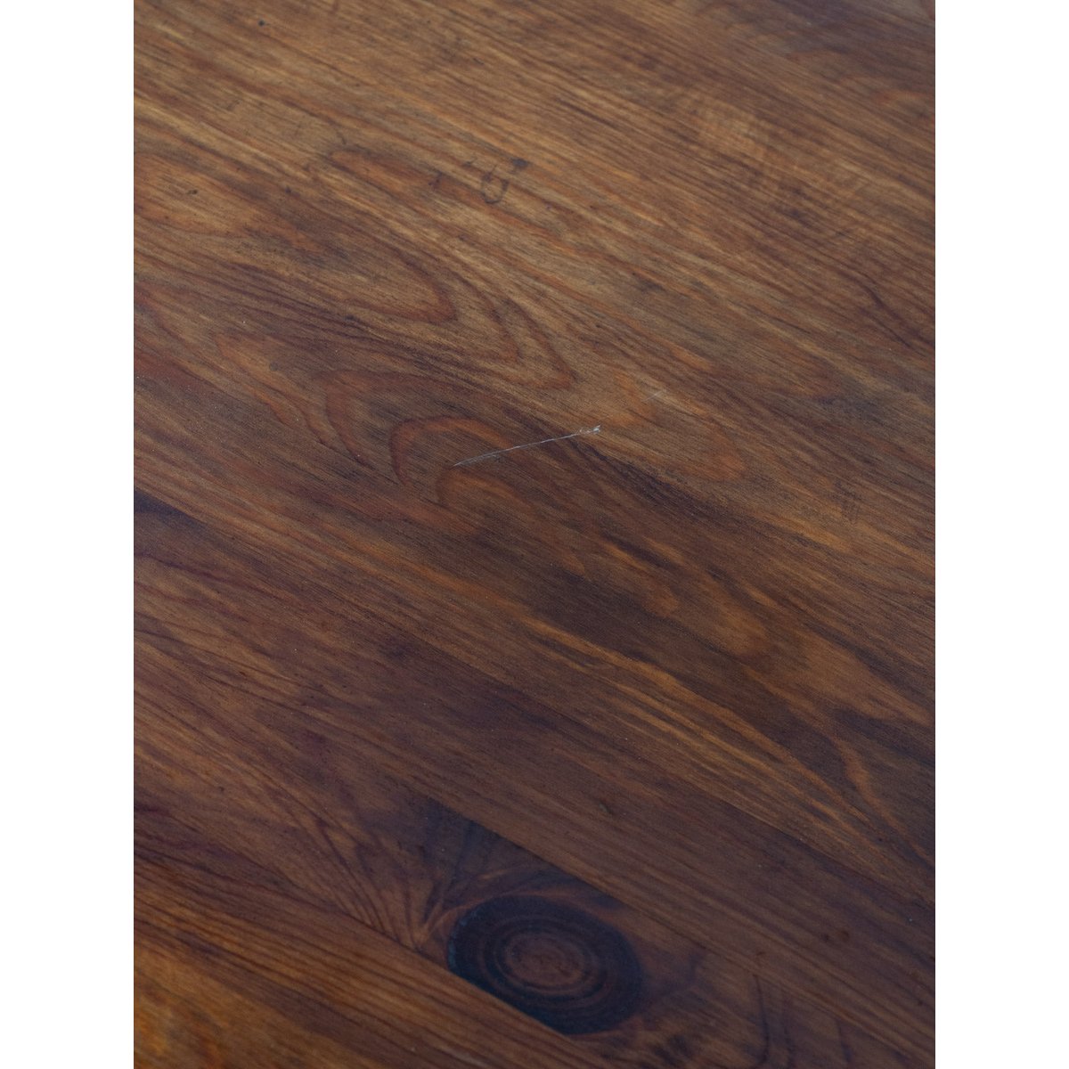 Grande table basse en bois Léonie N°1071 - Bon état bois foncé, DEBONGOUT