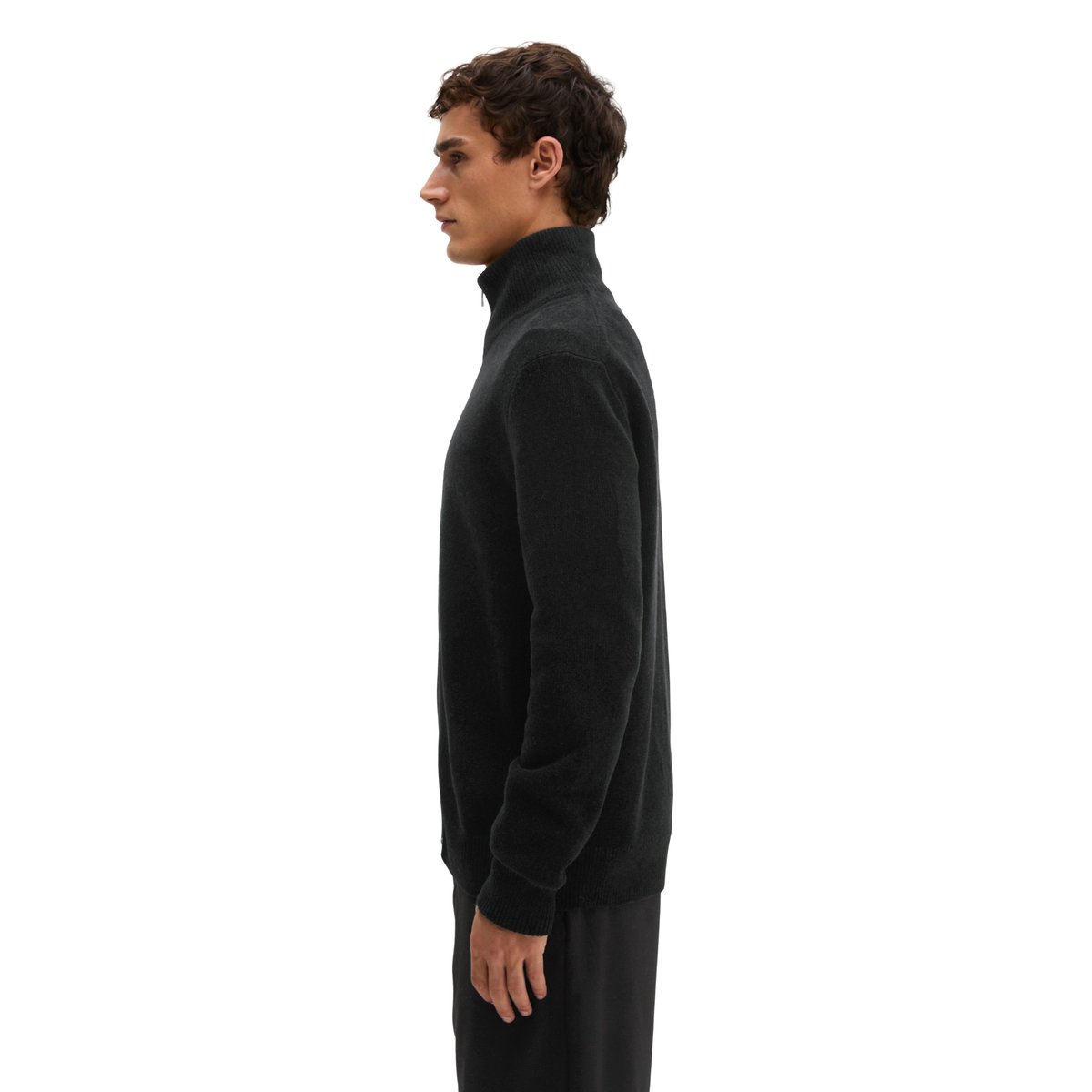 Cardigan en chenille, coupe regular en mélange de coton bio et de laine de mouton gris, MARC O'POLO