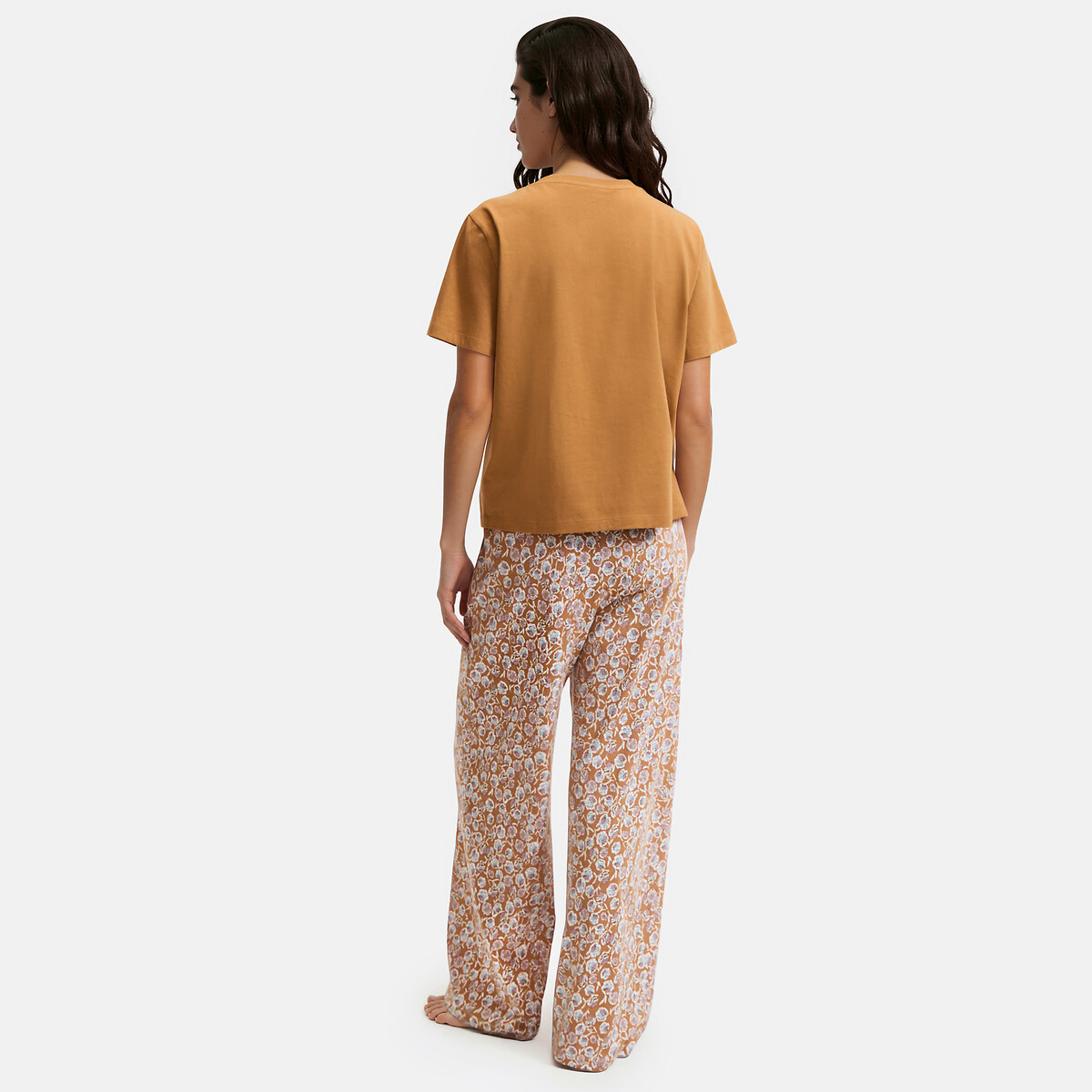 Pyjama en jersey imprimé imprimé floral, LA REDOUTE COLLECTIONS
