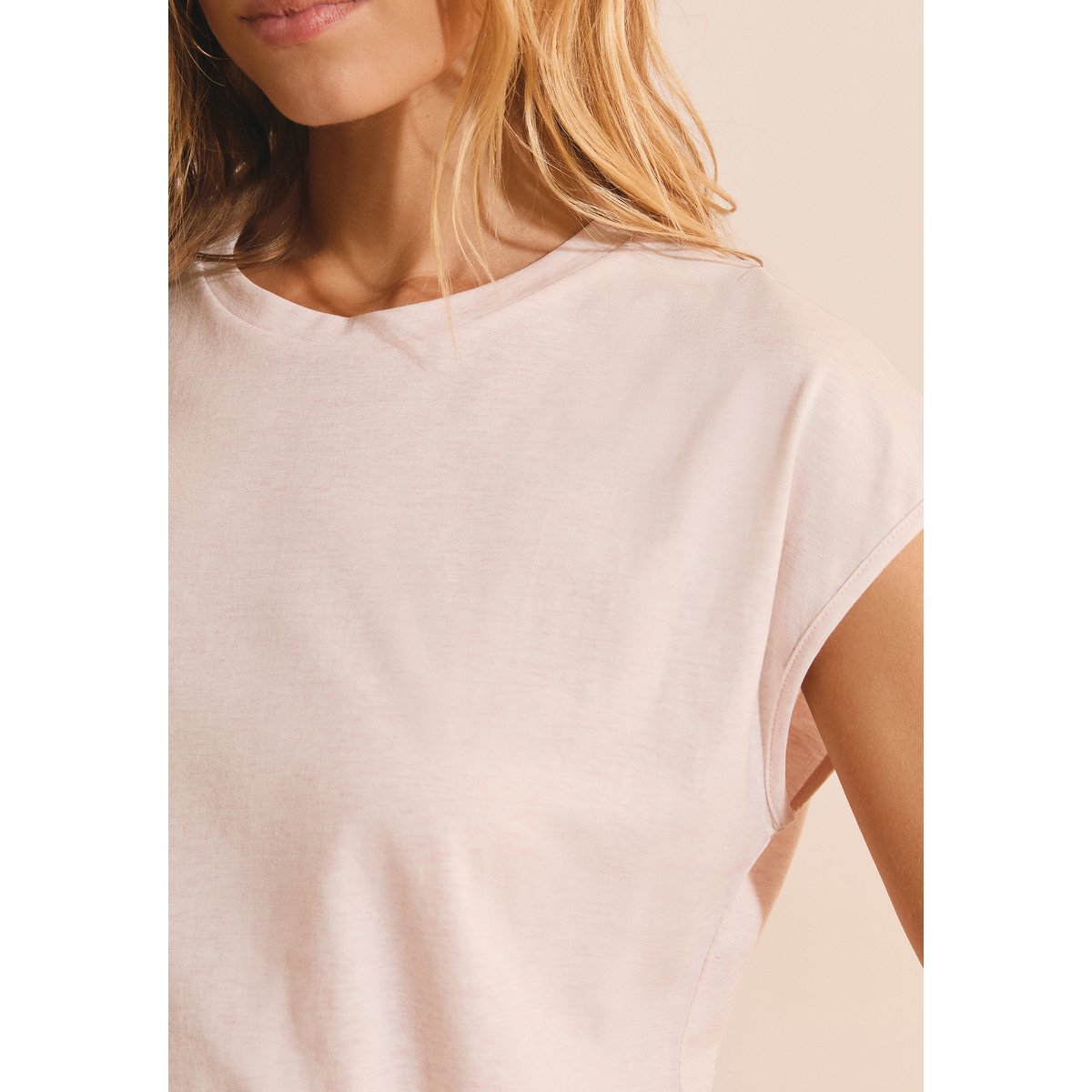 T-shirt avec coton TABORA rose poudre, ETAM