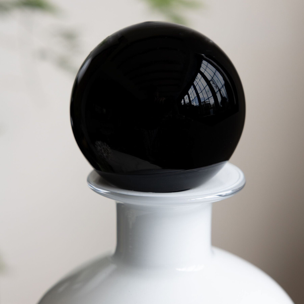 Apothecary Bottle Vase in White/Black white/black, ROCKETT ST GEORGE