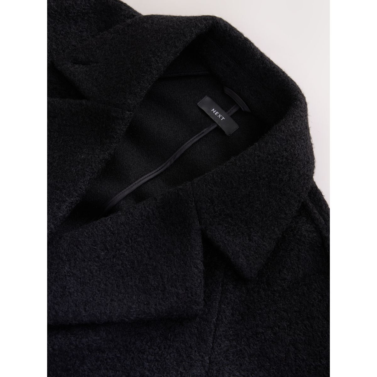 Cardigan boutonné avec col à revers noir, NEXT