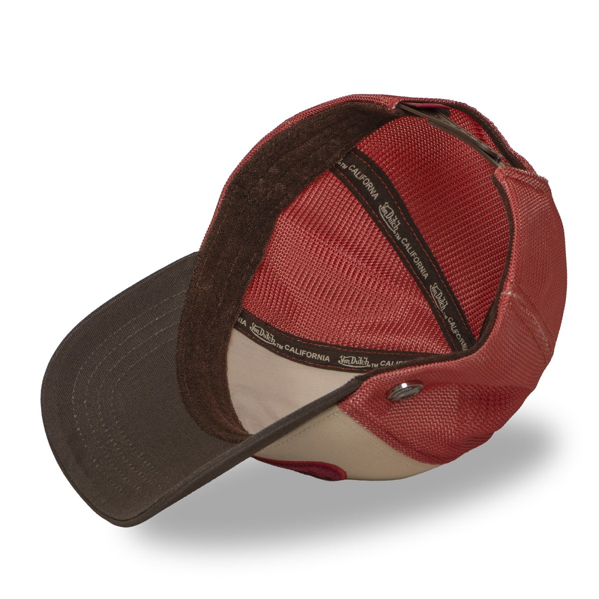 Casquette trucker TERRY marron/orange/beige/rouge, VON DUTCH