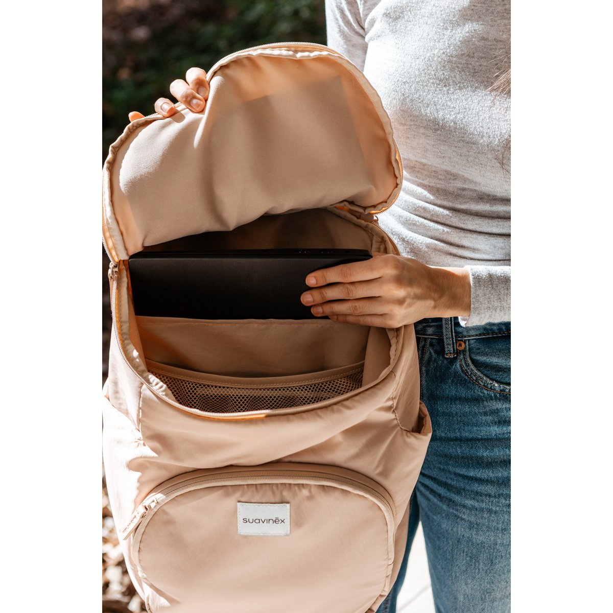 Sac à dos à langer rose, SUAVINEX