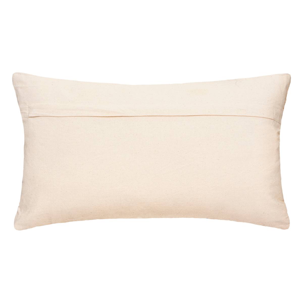 Coussin déhoussable à franges SABLE CUIVRÉ doré, ATMOSPHERA