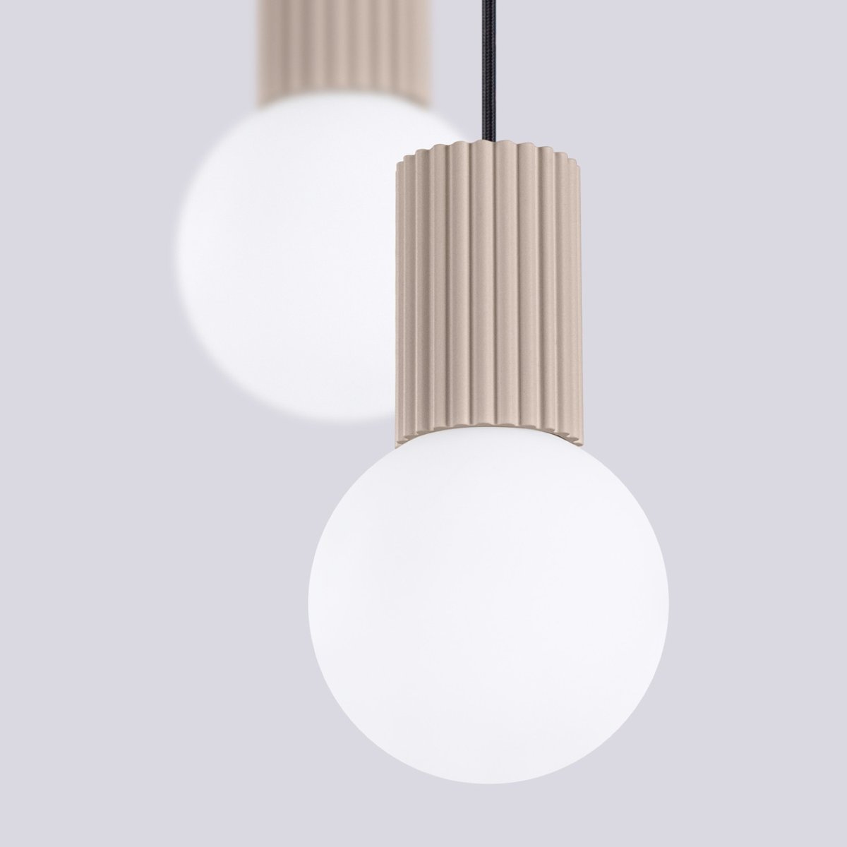 Suspension Aluminium Taupe G9 2 Halo taupe, EDEN