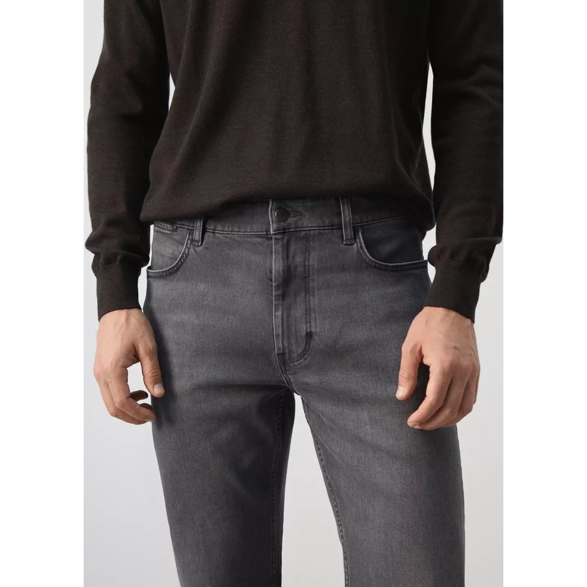 Jean Patrick slim fit Ultra Soft Touch gris denim, MANGO MAN