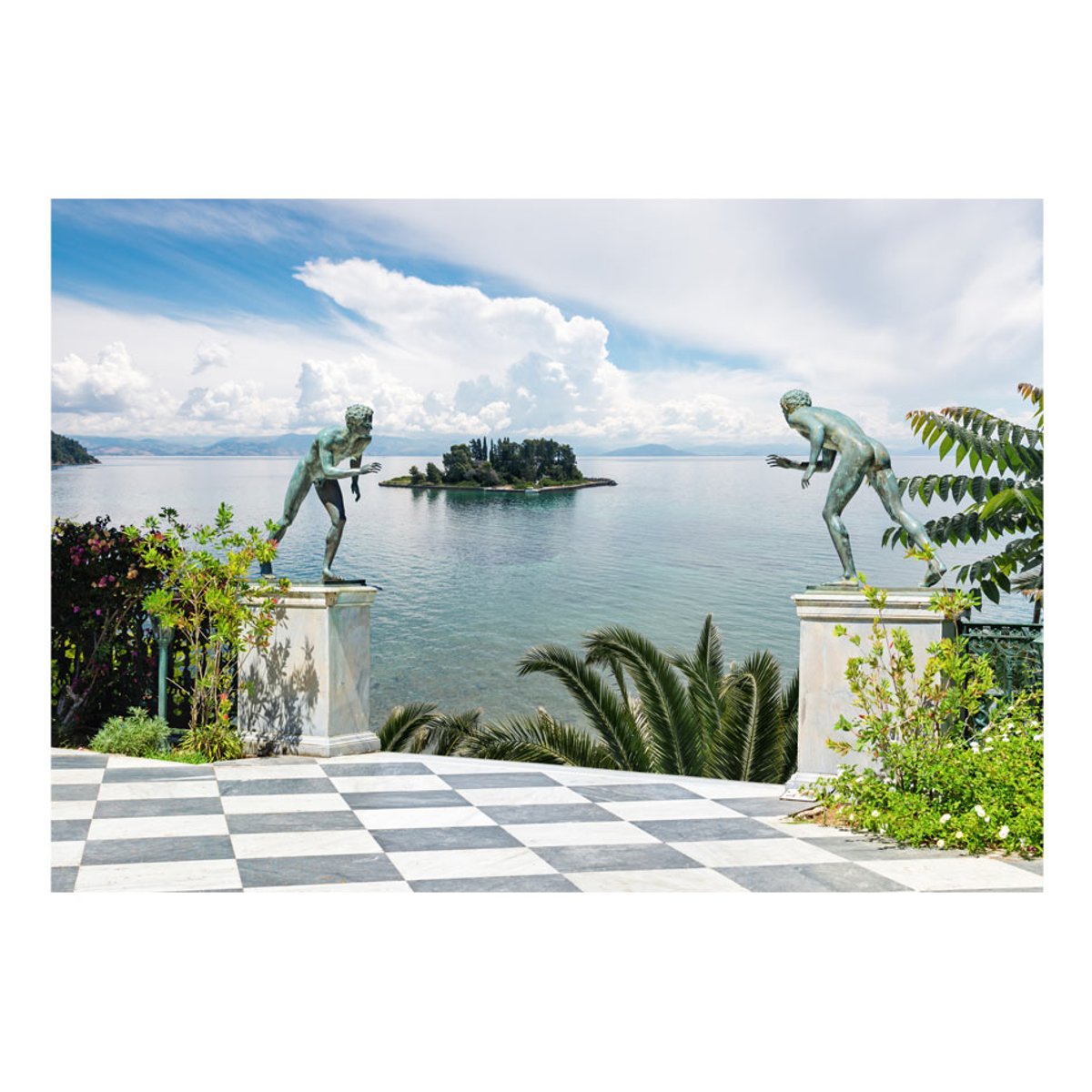 Papier peint intissé panoramique Paysage Porte du paradis bleu, EDEN