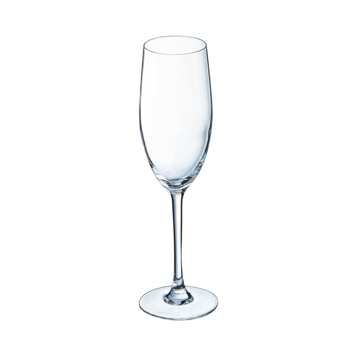 Lot de 6 flûtes à champagne cristallin 24cL, Cabernet transparent, CHEF&SOMMELIER