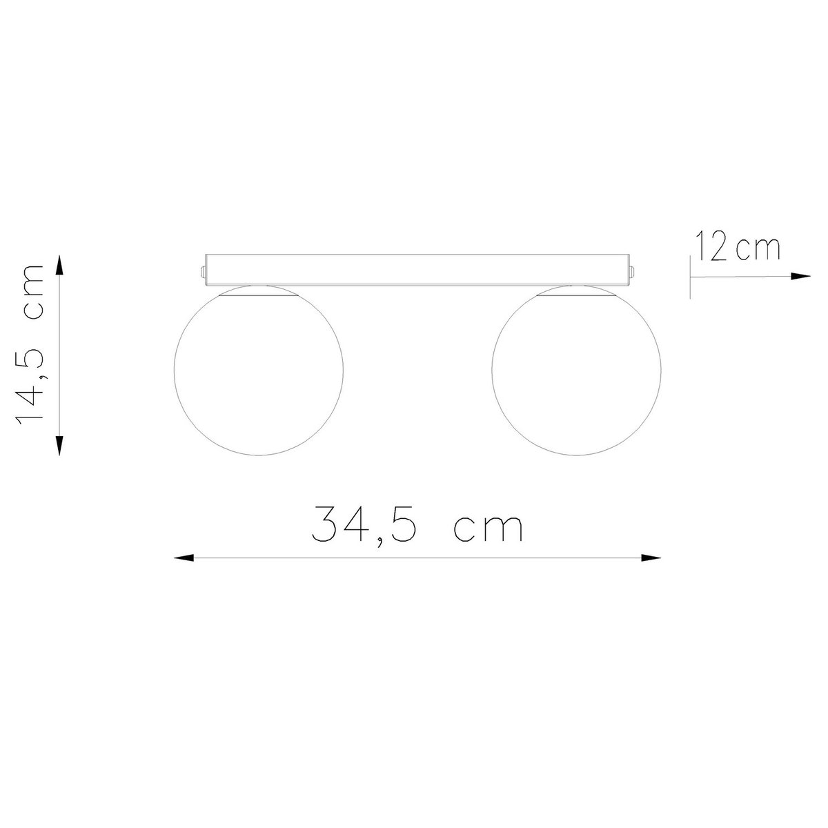 Plafonnier Acier Beige G9 2 Yoli beige, EDEN