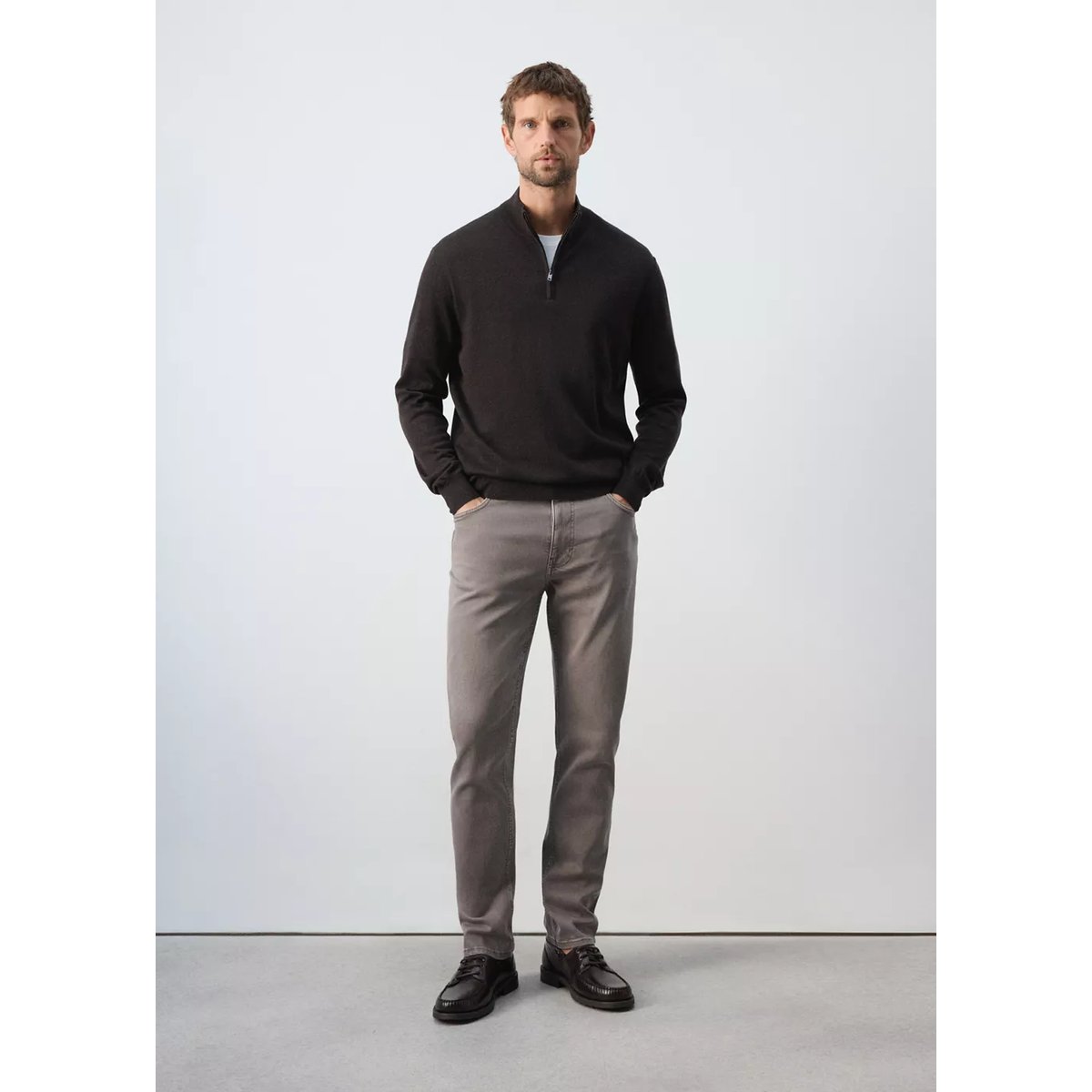 Jean Patrick slim fit Ultra Soft Touch gris vison, MANGO MAN