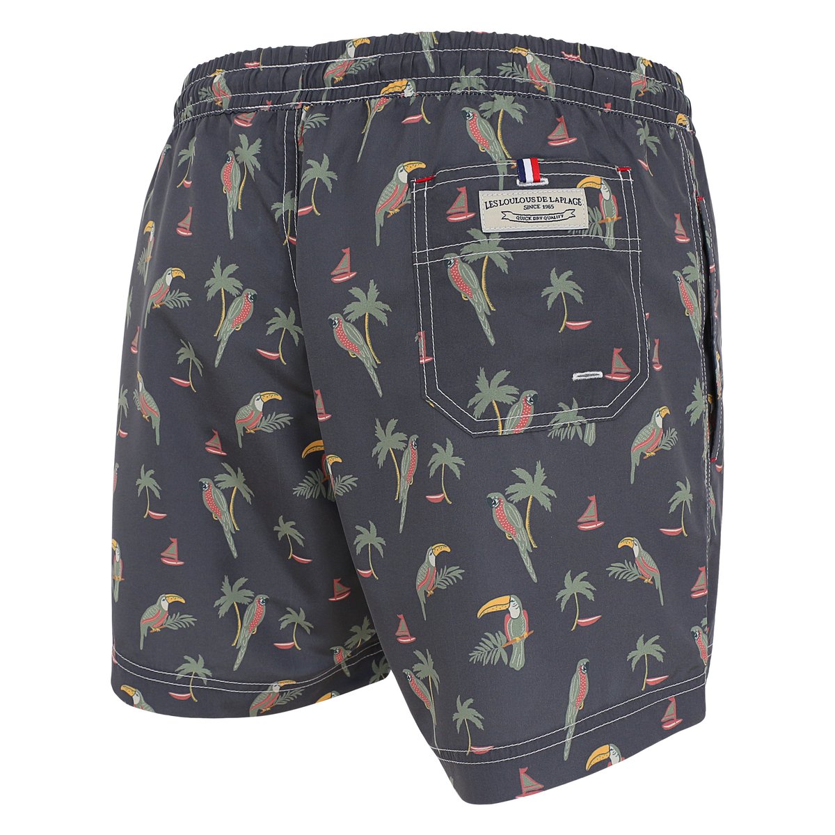 Short de bain MONTAUK 2454 Parrot vert, LES LOULOUS DE LA PLAGE