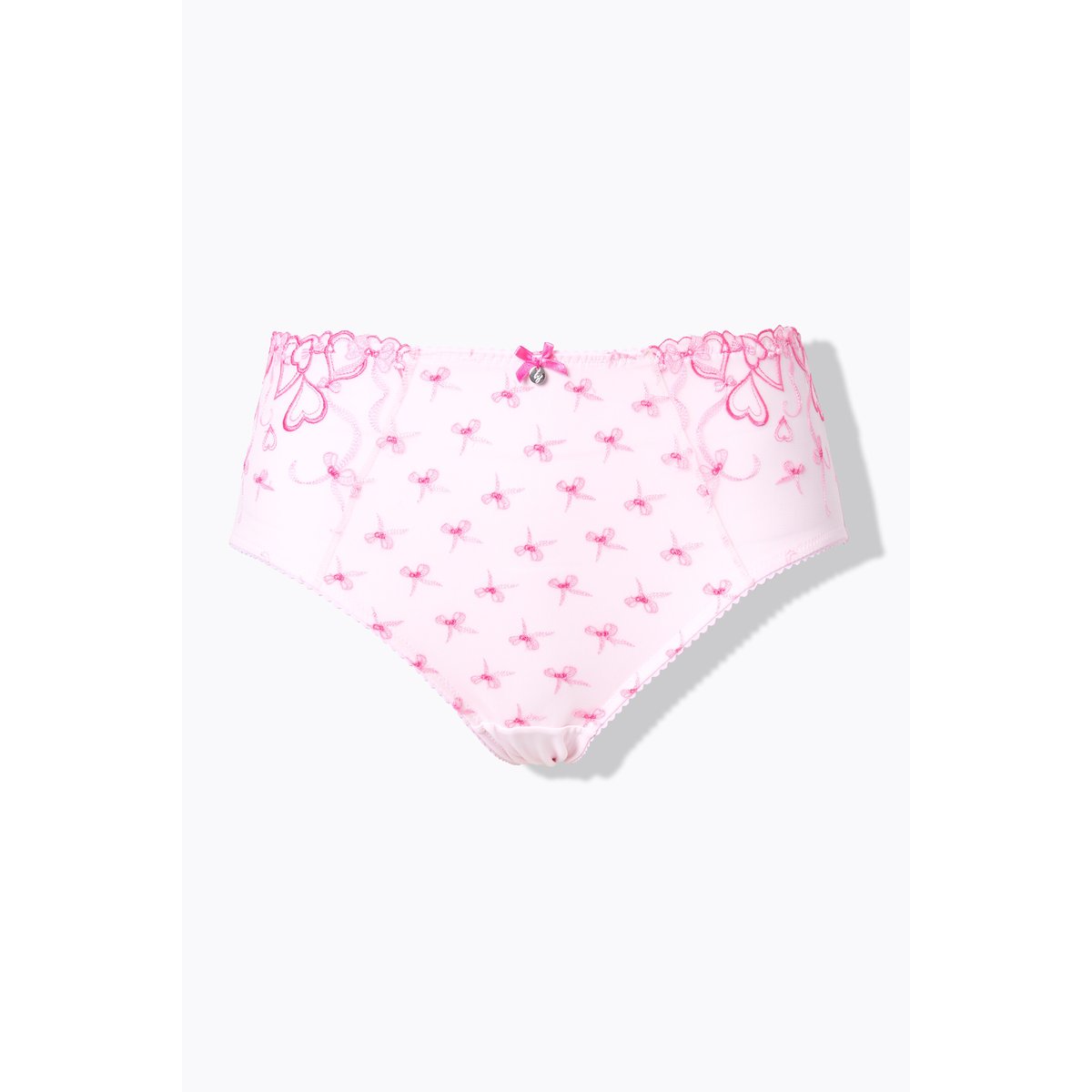 Culotte midi TRUYOU, dentelle, nœuds/cœurs rose bébé, ULLA POPKEN